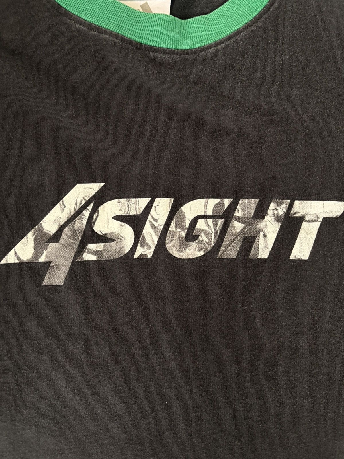 Adidas Adidas 4Sight Graphic T-Shirt Black With Green Neckline M Size US M / EU 48-50 / 2 - 3 Thumbnail