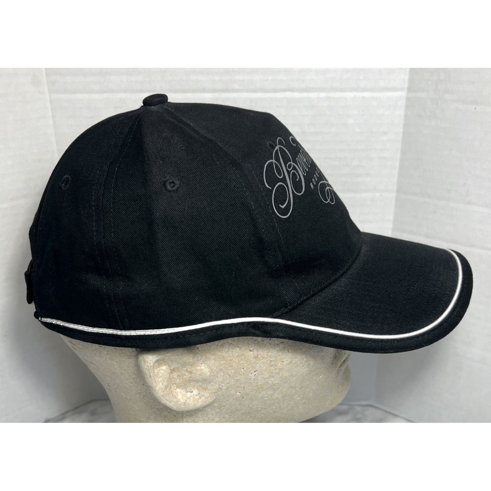 Vintage VINTAGE Rodeo Drive Beverly Hills Hat Strapback Black Silver Cotton Men One Size Adjustable Baseball Cap Size ONE SIZE - 5 Thumbnail