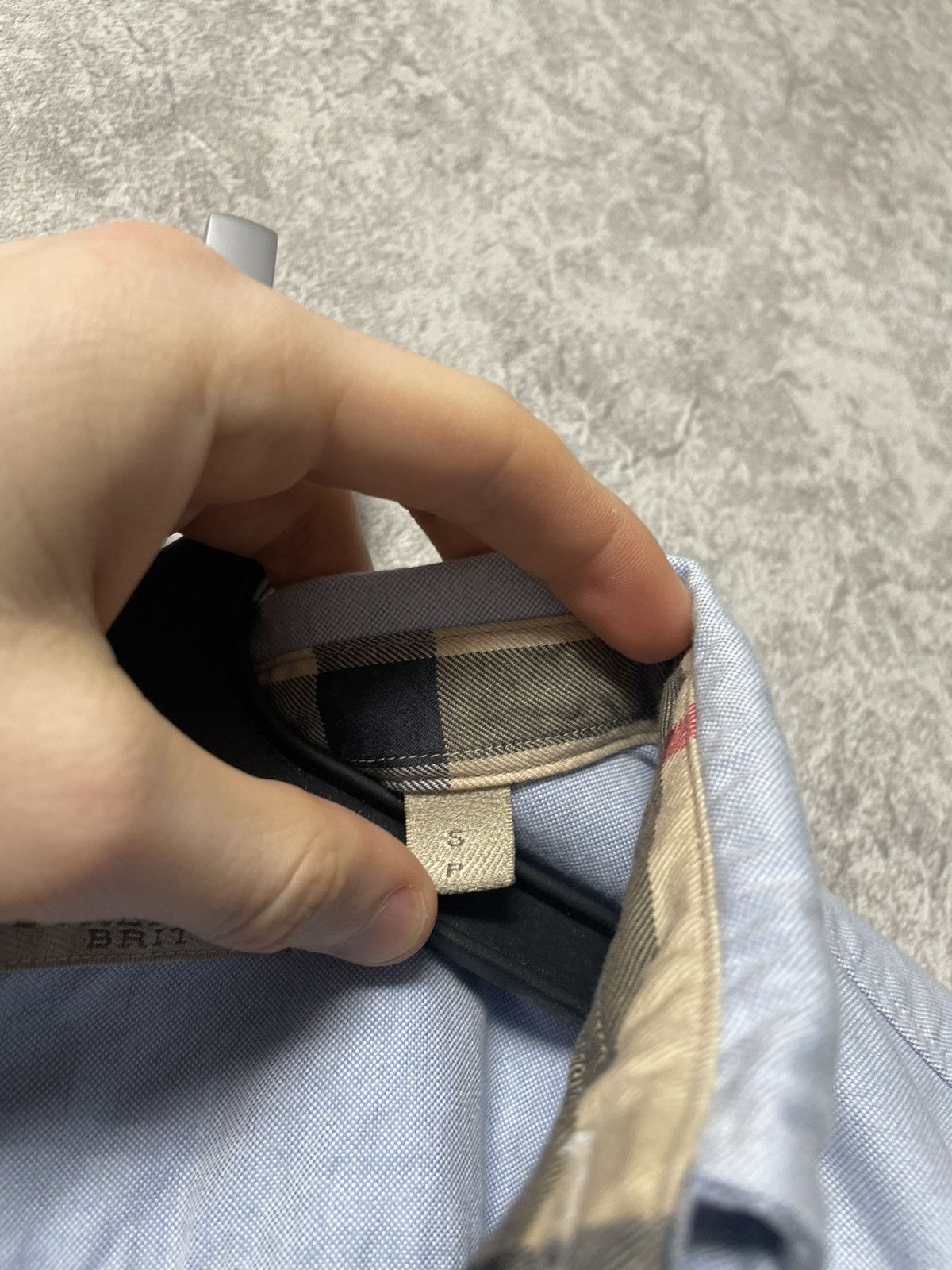 Burberry Vintage Burberry Nova Check Blue Long Sleeve Shirt Button Up Size US S / EU 44-46 / 1 - 13 Thumbnail