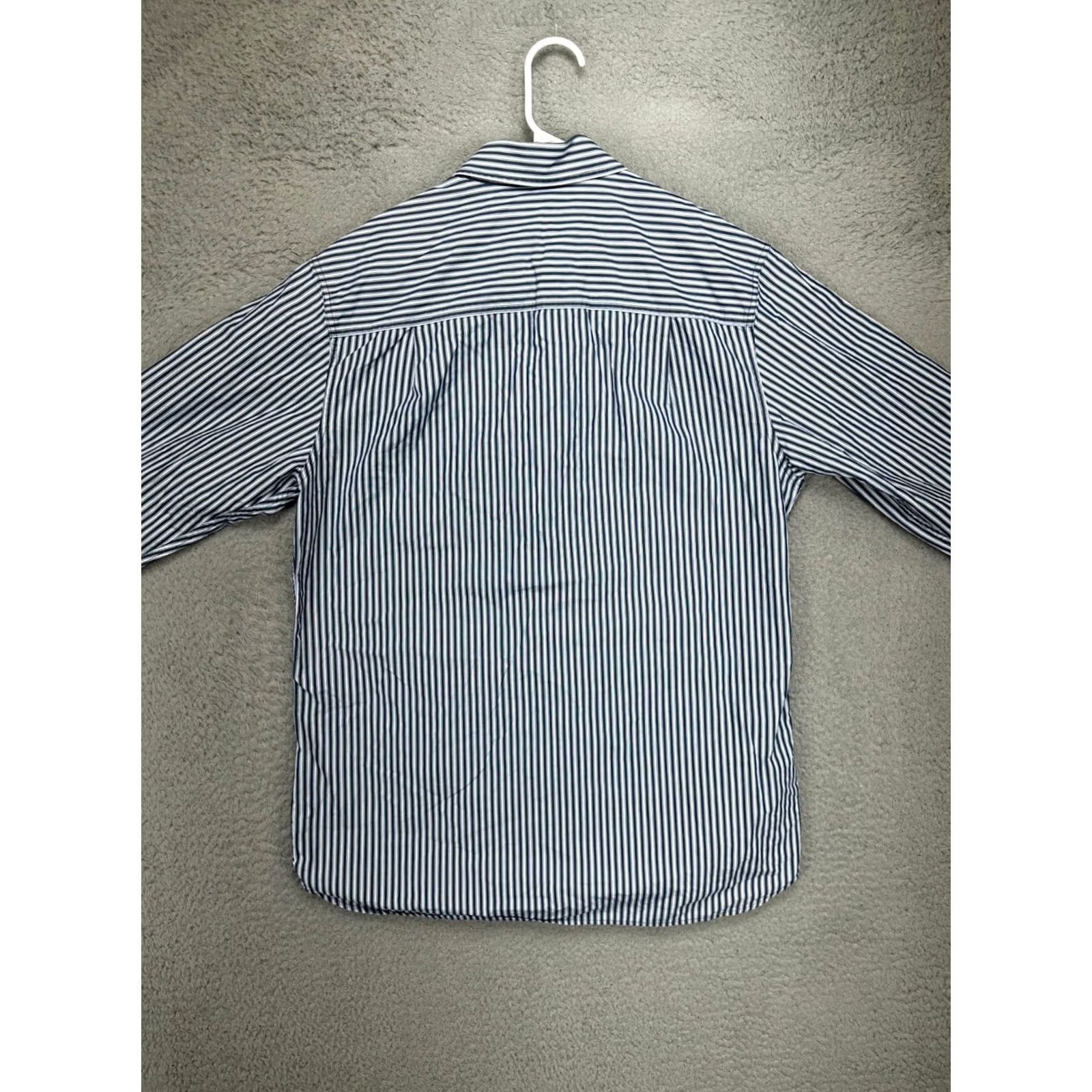 Timberland Timberland Button-Up Shirt Adult Medium Blue White Stripe Long Sleeve Pocket Mens Regular Size M Button-Down Size US M / EU 48-50 / 2 - 3 Thumbnail
