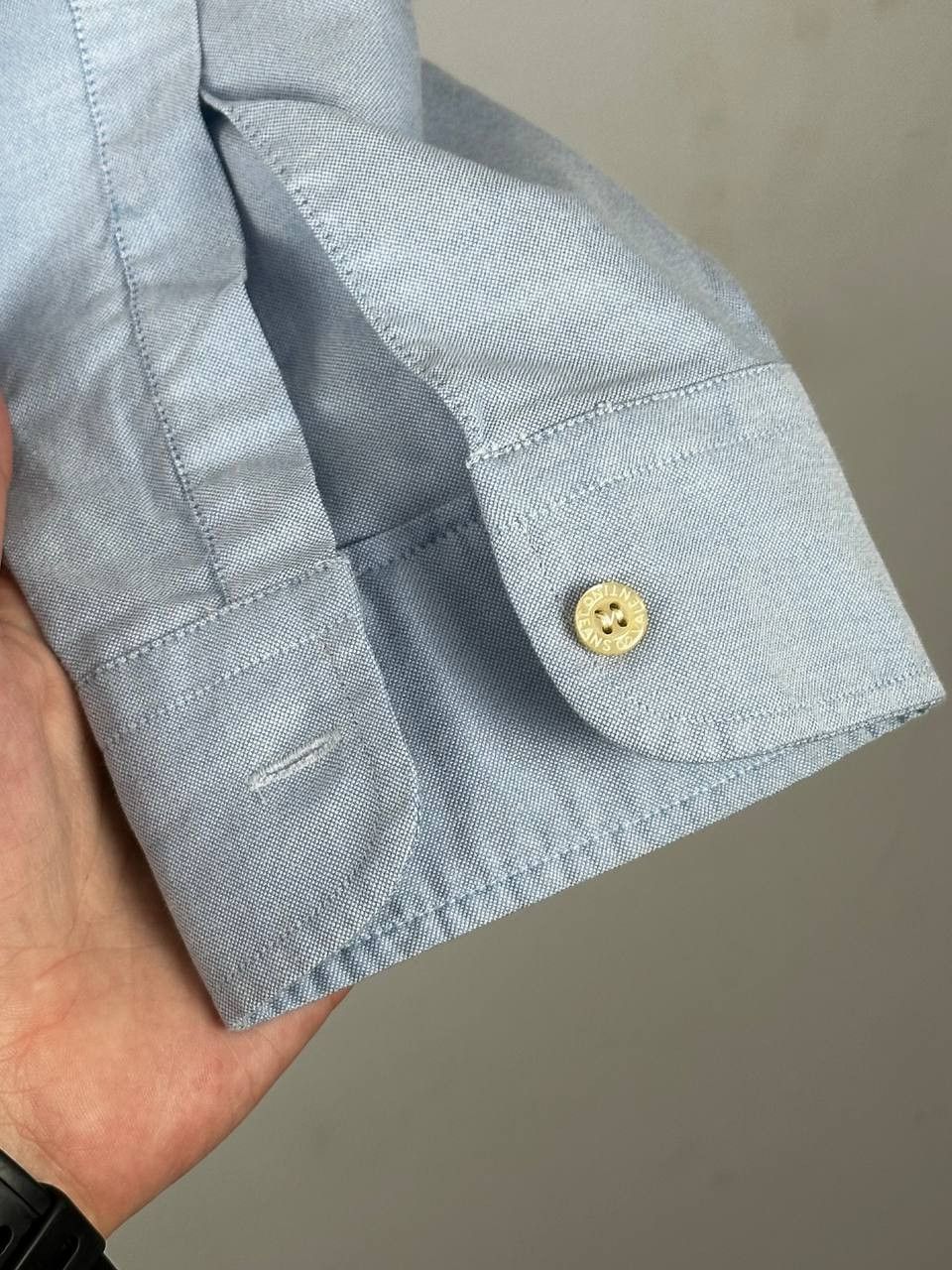 Valentino Valentino Jeans Oxford Blue Luxury Vintage Shirt Size US XL / EU 56 / 4 - 8 Thumbnail