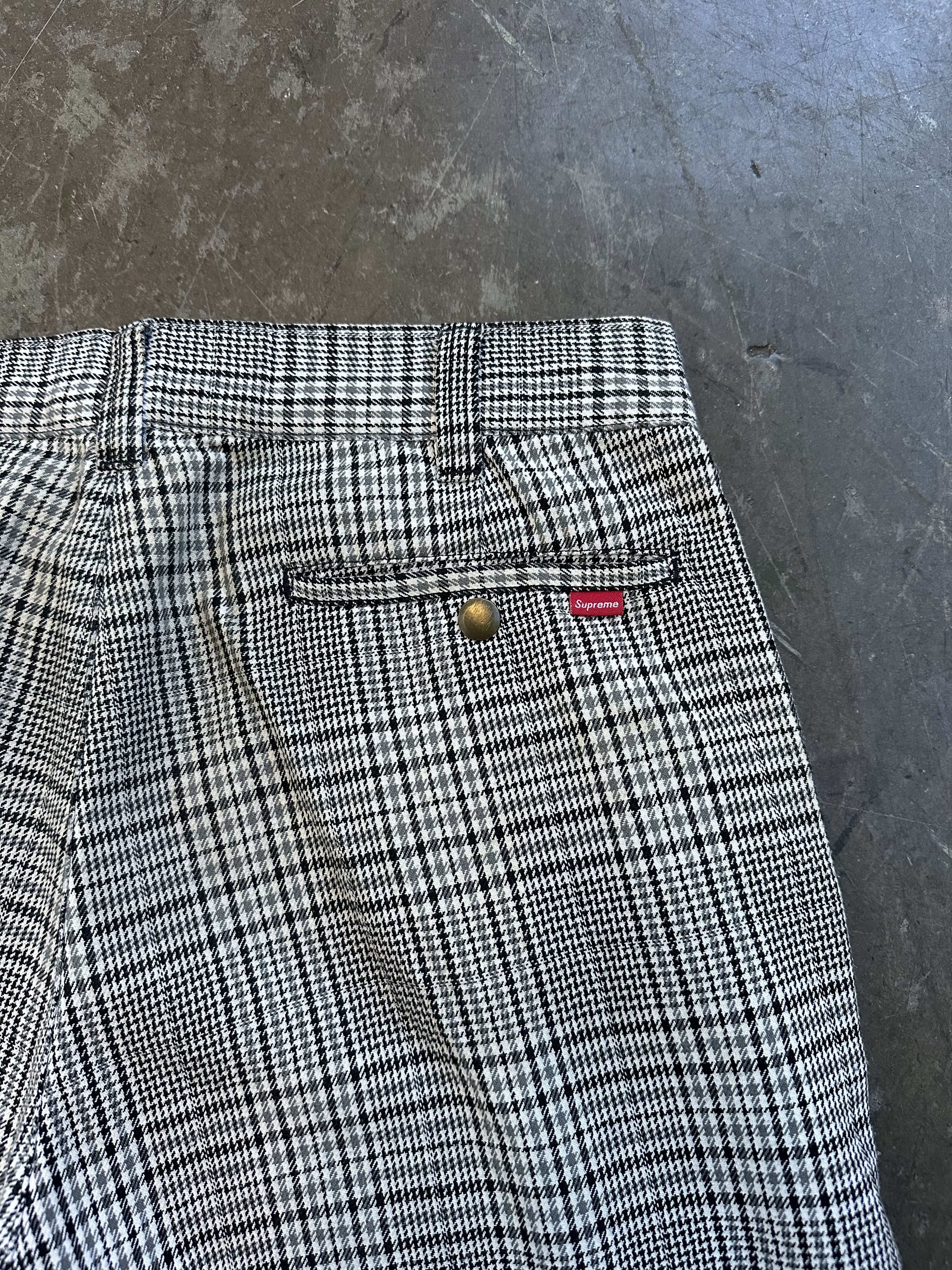 Supreme FINAL DROP Plaid Work Pants SS19 Size US 32 / EU 48 - 6 Thumbnail