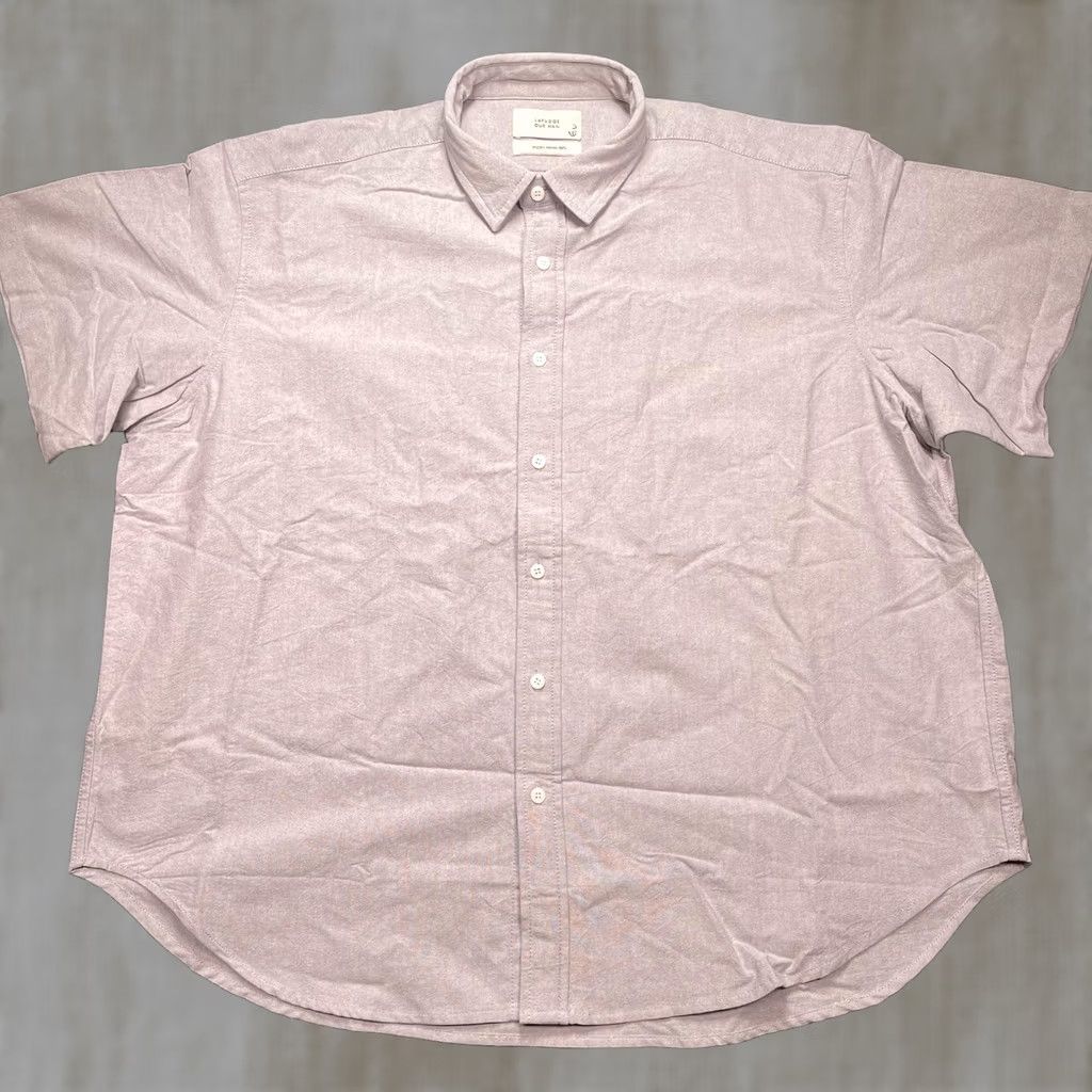 Vintage LAFUDGE OUR MAN Shirt Mens 2XL Gray Short Sleeve Button Up Organic Cotton Size US XXL / EU 58 / 5 - 1 Thumbnail
