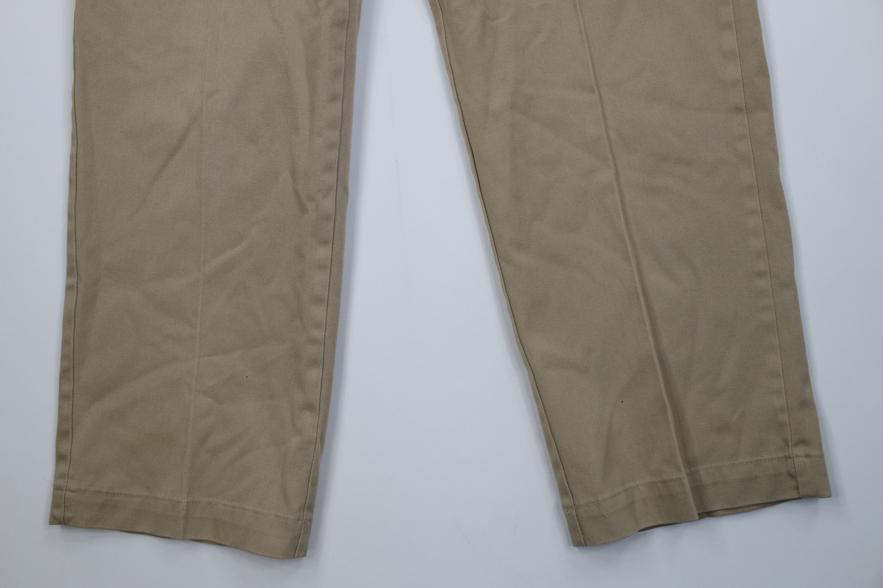 Dickies Vintage 70s Dickies Wide Leg Twill Pants Workwear Beige USA Size US 34 / EU 50 - 4 Thumbnail