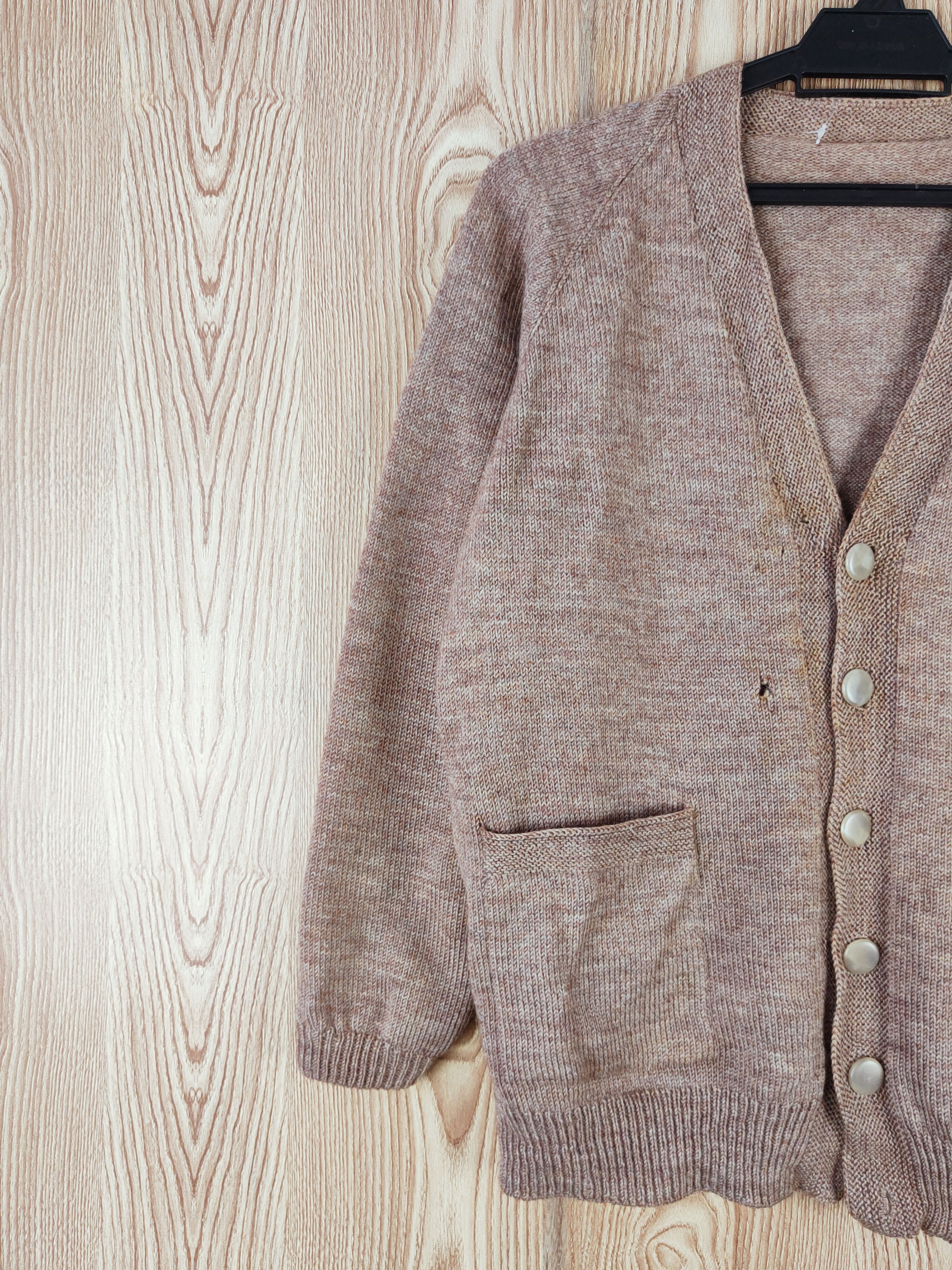 Homespun Knitwear × Japanese Brand Japanese Brand Brown Knitwear Cardigan #W586 Size US S / EU 44-46 / 1 - 5 Thumbnail