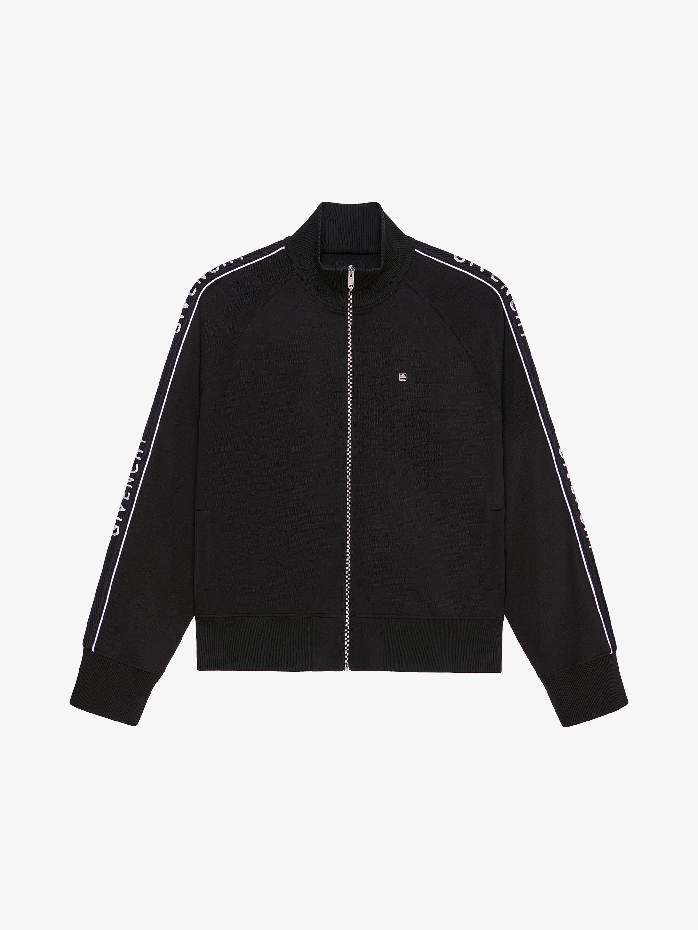 o1w1db10325 Sweatshirt w/ Band Sleeves in Black