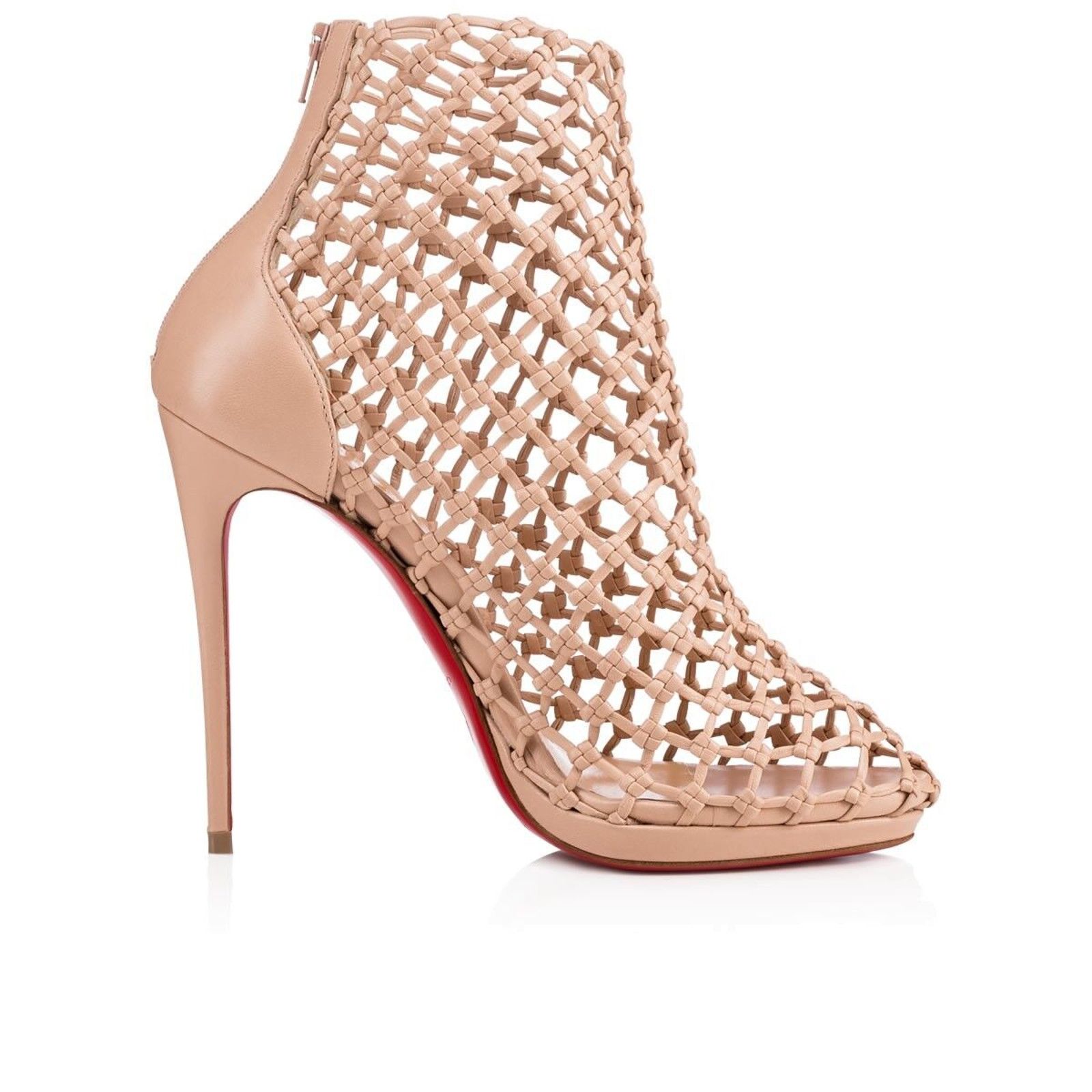 Christian Louboutin Christian Louboutin Porligat 120 Nu Nude Beige Caged Boot Size US 7 / IT 37 - 5 Thumbnail