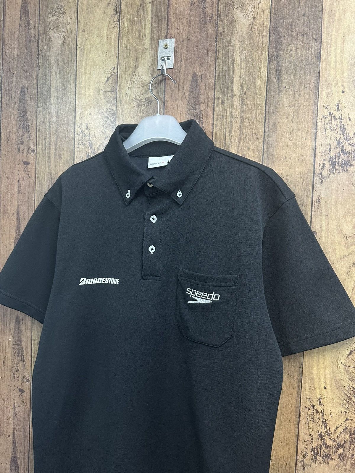 Speedo Vintage Speedo x Bridgestone Polo Tee A268 Size US M / EU 48-50 / 2 - 2 Thumbnail