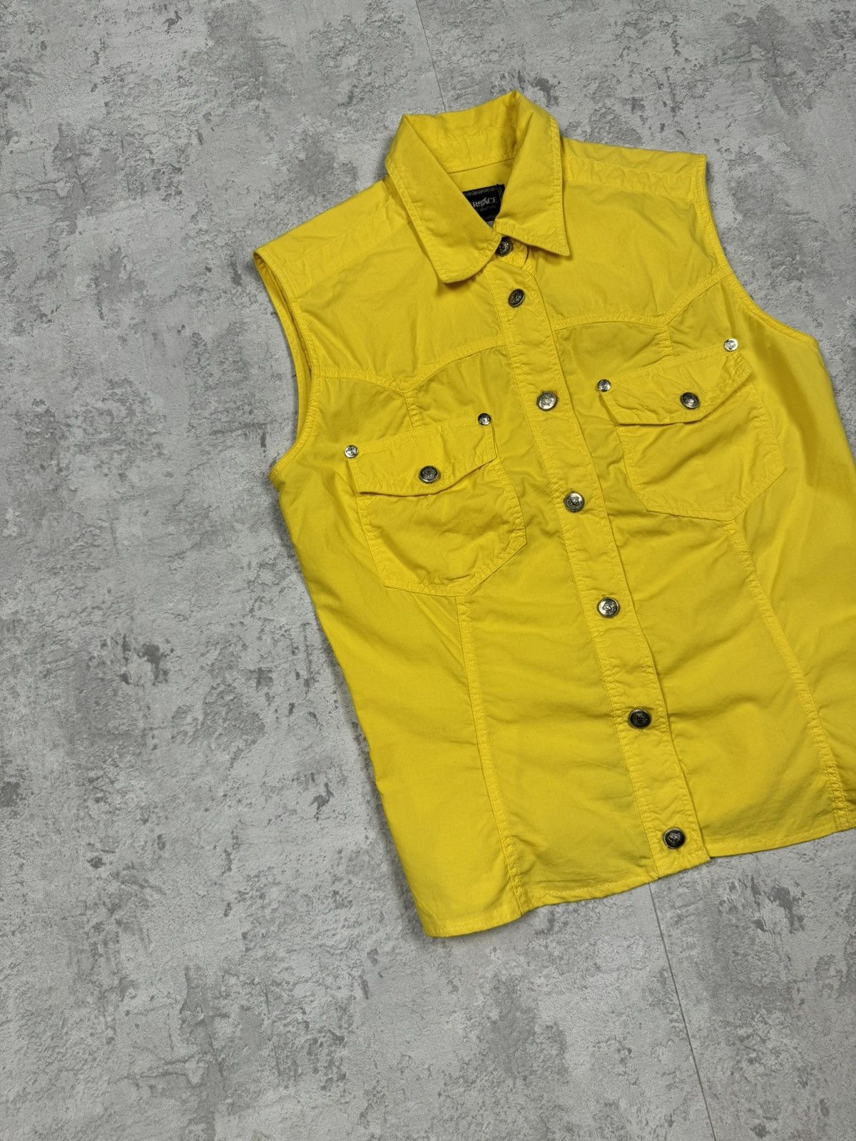 Versace Vintage Versace Jeans Couture Y2K Vest Sleeveless Size S Size S / US 4 / IT 40 - 2 Thumbnail