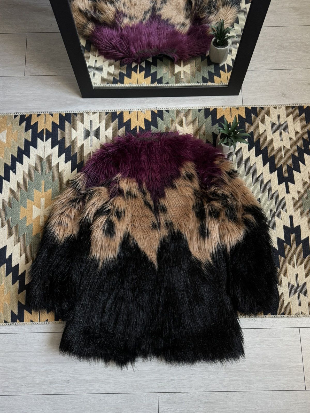Diesel Vintage Diesel Faux Fur Women’s Overcoat Size XS / US 0-2 / IT 36-38 - 7 Thumbnail
