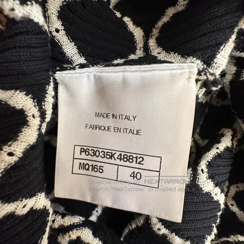 Chanel Chanel Xiaoxiang diamond-shaped knitted thin round-neck sl Size S / US 4 / IT 40 - 8 Thumbnail