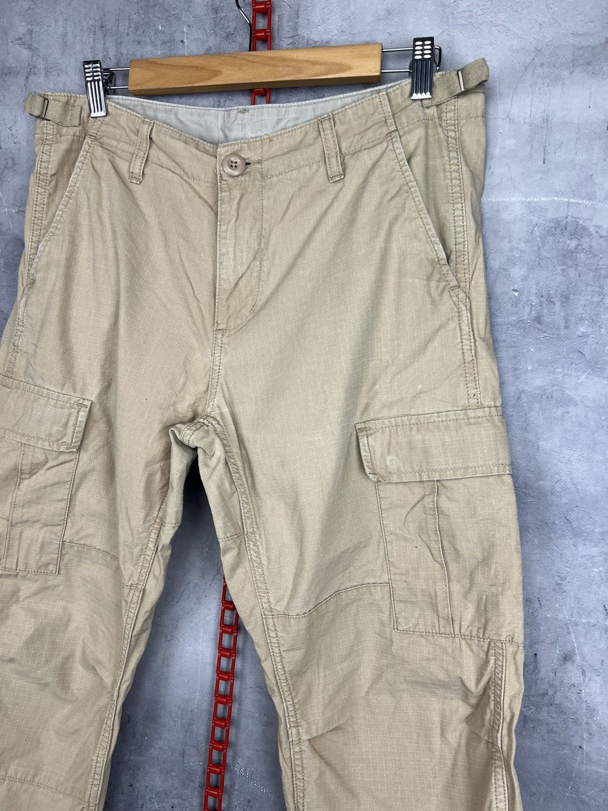 Carhartt vintage carhartt cargo pants beige size 30 X 32 Size US 30 / EU 46 - 5 Thumbnail