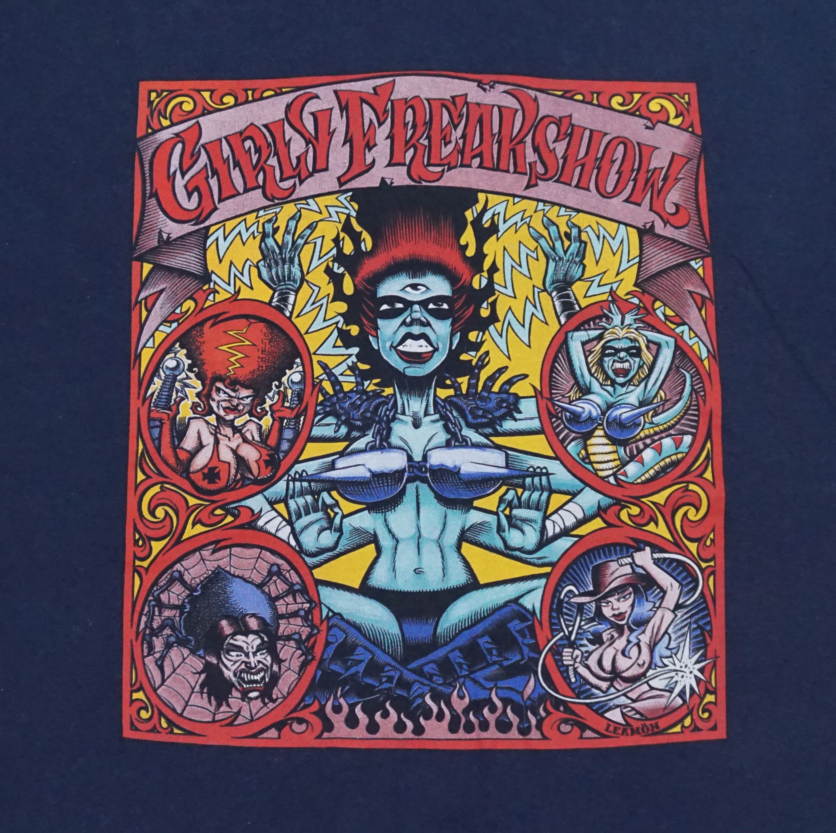 Band Tees × Vintage 00's Girly Freakshow T-Shirt, artwork by Dave Leamon Size US L / EU 52-54 / 3 - 2 Thumbnail
