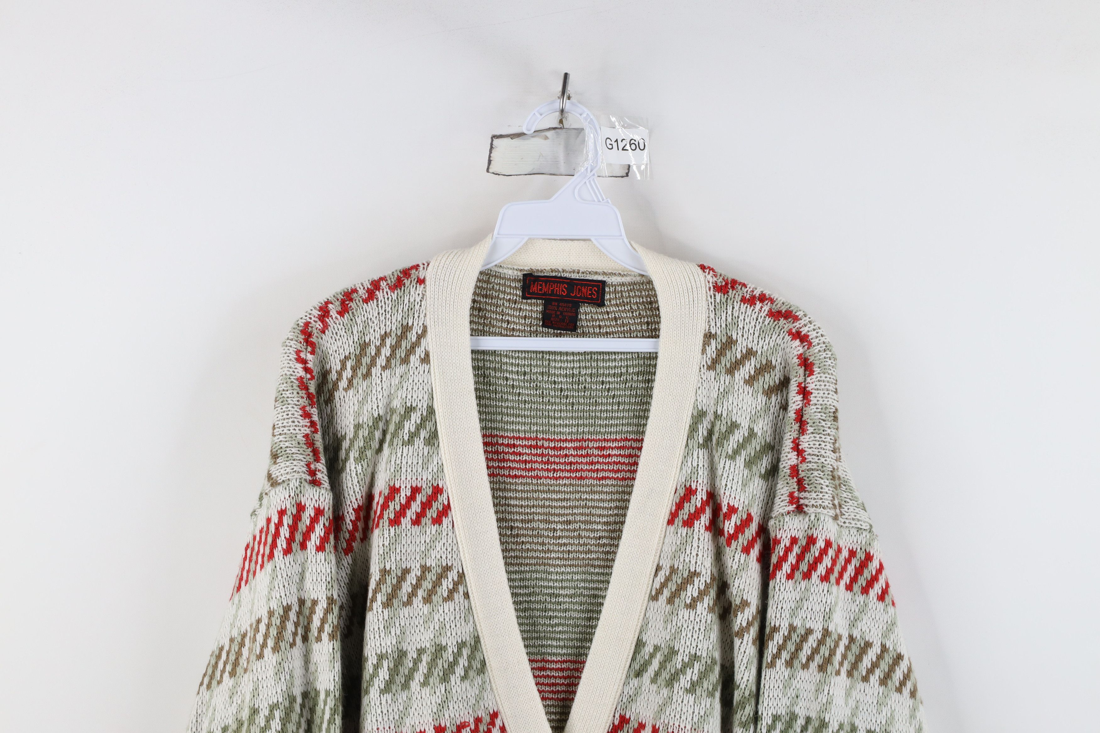 Vintage Vintage 90s Streetwear Striped Knit Cardigan Sweater Size S / US 4 / IT 40 - 2 Thumbnail