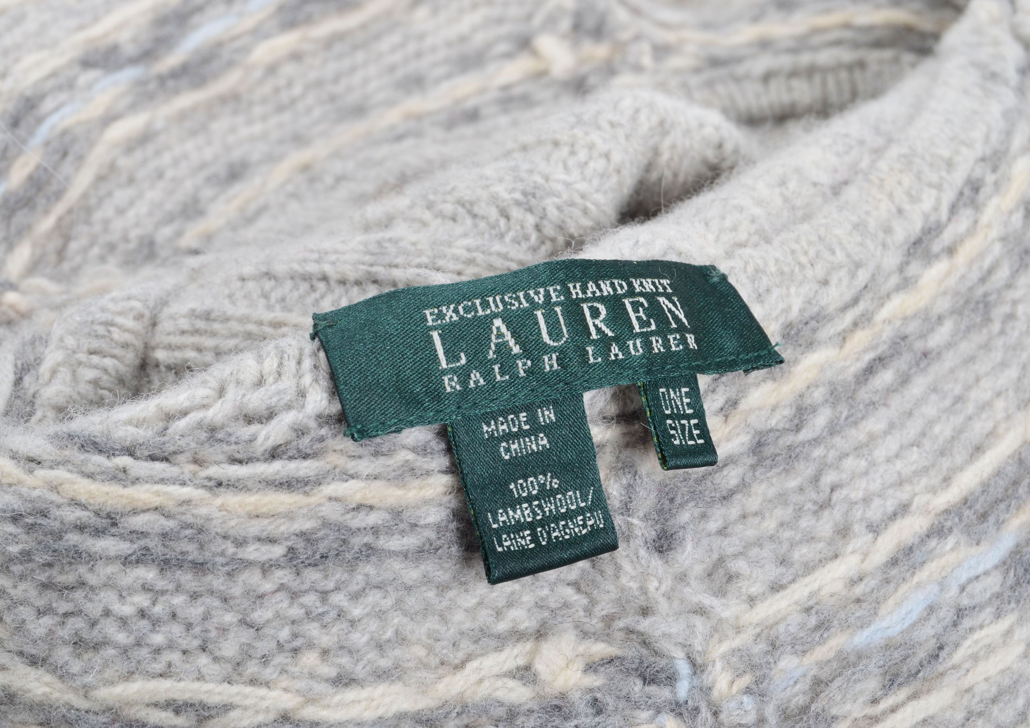Ralph Lauren Ralph Lauren Lambswool Fair Isle Knit Turtleneck Poncho Cape Size ONE SIZE - 9 Thumbnail