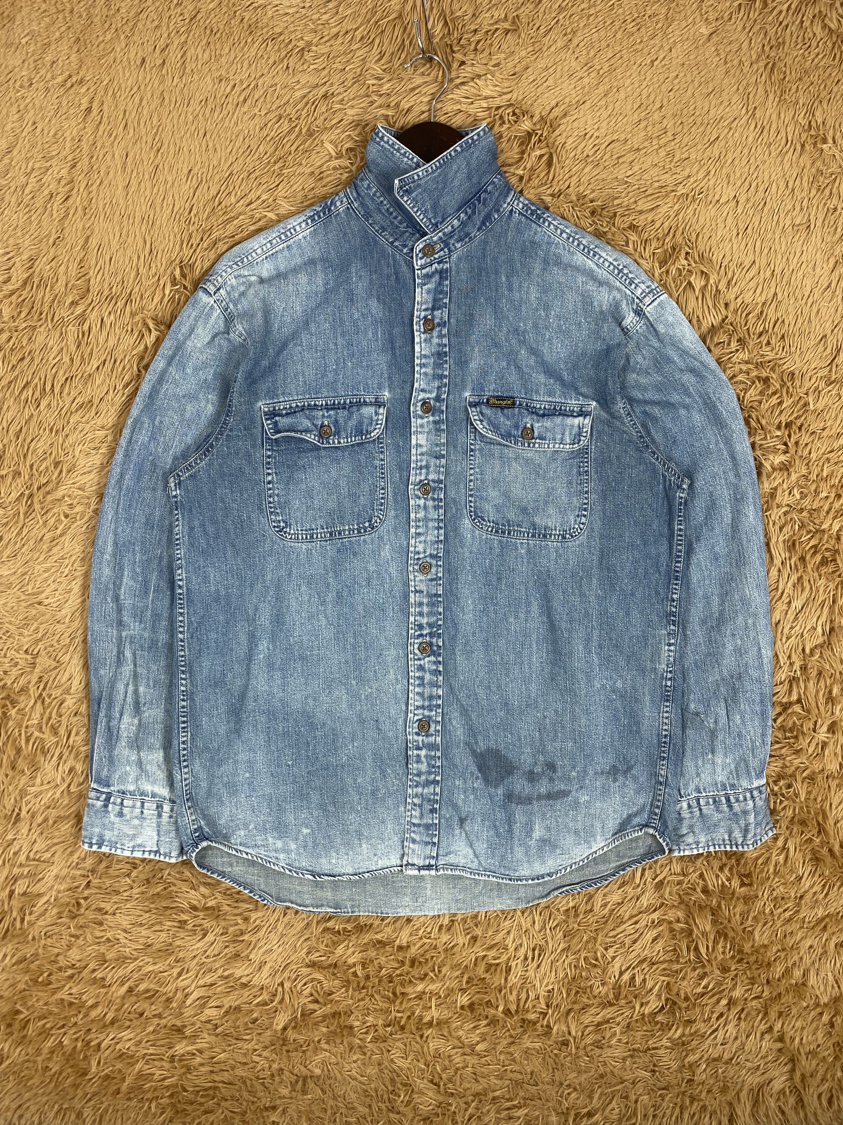 Vintage × Wrangler Vintage Wrangler Button Denim Jacket Size US S / EU 44-46 / 1 - 1 Thumbnail
