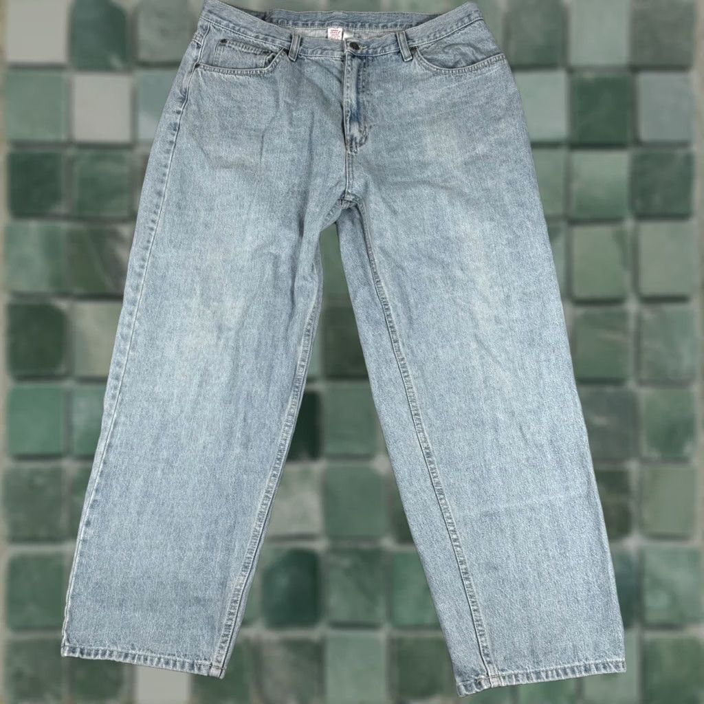 Rails VINTAGE Open Trails Jeans 38x30 Light Wash Denim Straight Leg Cotton Jeans Men Wide Reach 90s Retro Casual Size US 38 / EU 54 - 1 Thumbnail