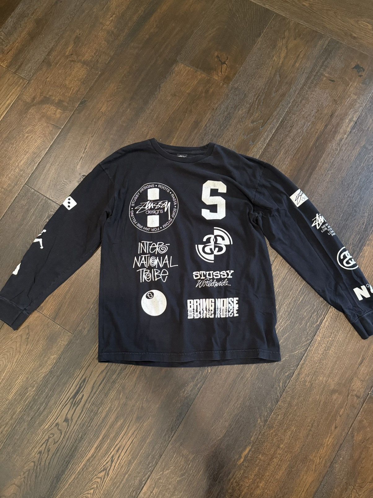 Stüssy x Stray Rats Logo Long Sleeve Shirt