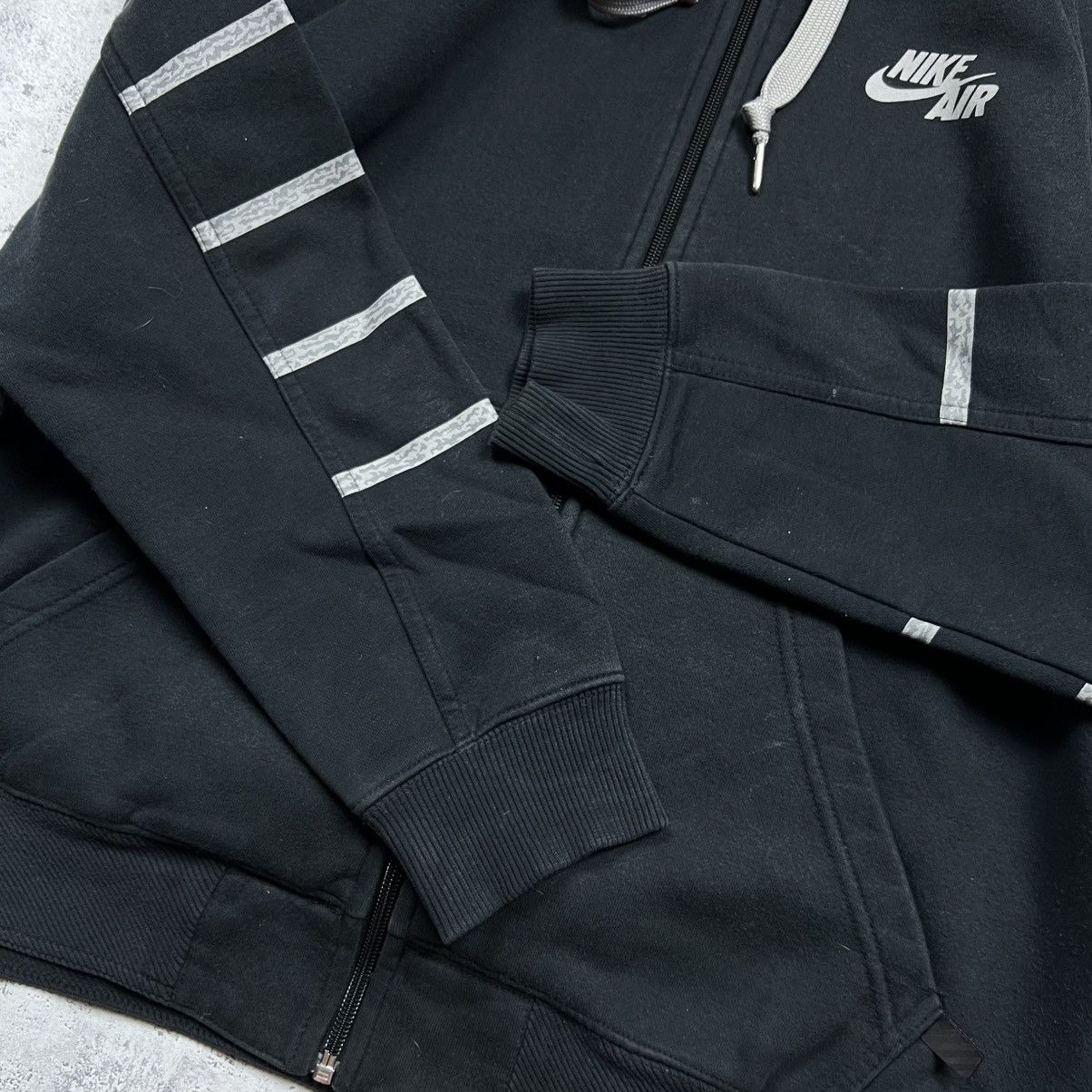 Nike 90s NIKE AIR VINTAGE DRILL Y2K OVERSIZED ZIP UP HOODIE Size US M / EU 48-50 / 2 - 9 Thumbnail