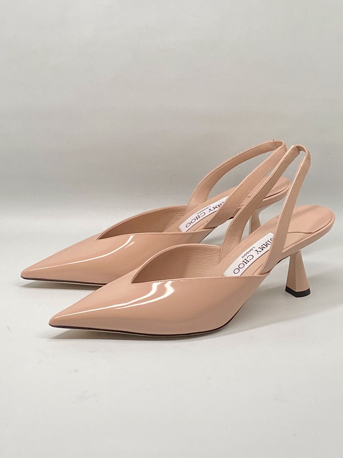 Jimmy Choo Jimmy Choo Maryanne SB 65 Leather Heels size 36.5 Size US 6.5 / IT 36.5 - 1 Thumbnail