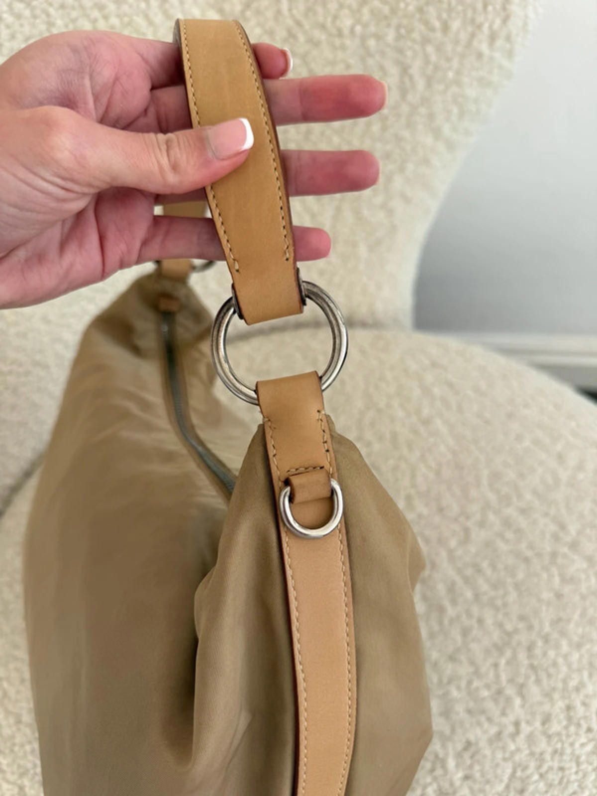 Prada Prada Stencil Logo Hobo Shoulder Bag Size ONE SIZE - 9 Thumbnail