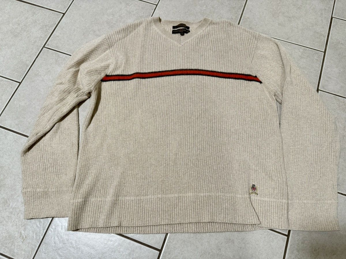 Tommy Hilfiger Vintage Tommy Hilfiger V-Neck Size US XXL / EU 58 / 5 - 1 Thumbnail