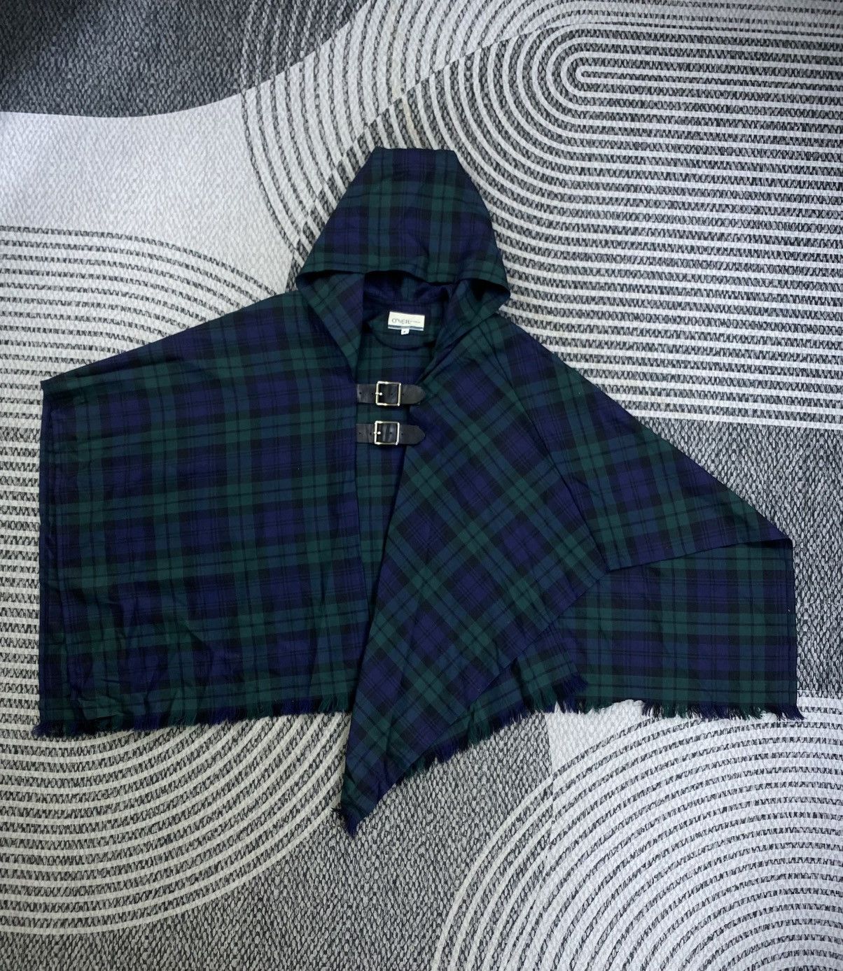 O'Neill Vtg O’neill Of Dublin Wool Plaid Tartan Hooded Cape Jacket Size US XL / EU 56 / 4 - 1 Thumbnail
