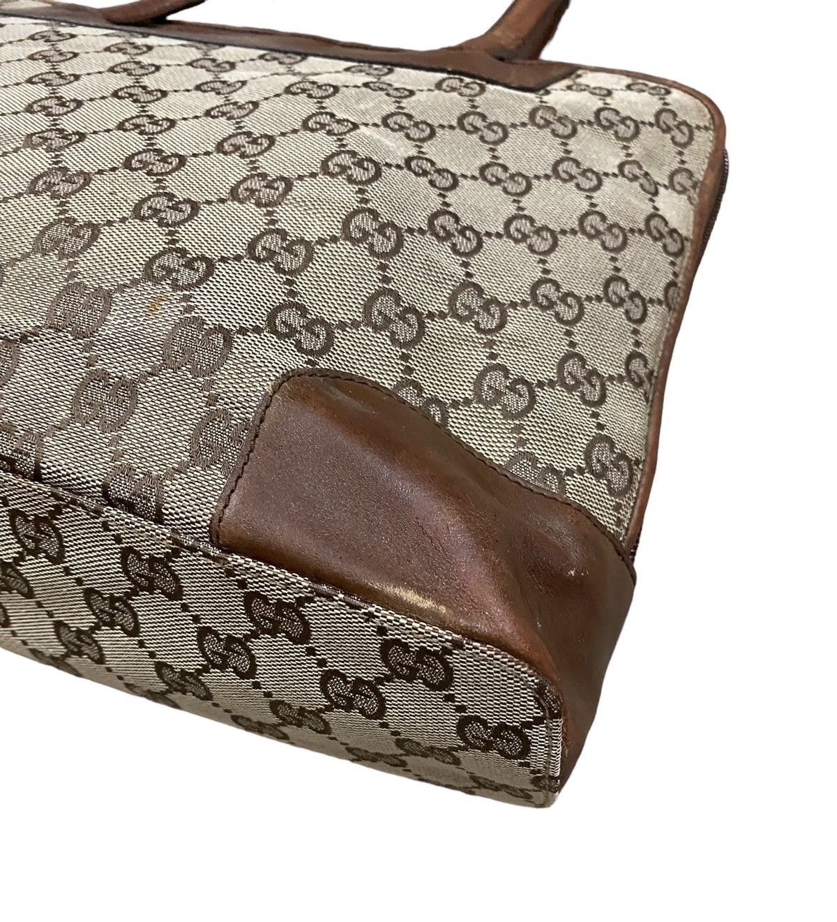 Gucci Vtg🔥Authentic Gucci GG Canvas Handbag Size ONE SIZE - 15 Thumbnail