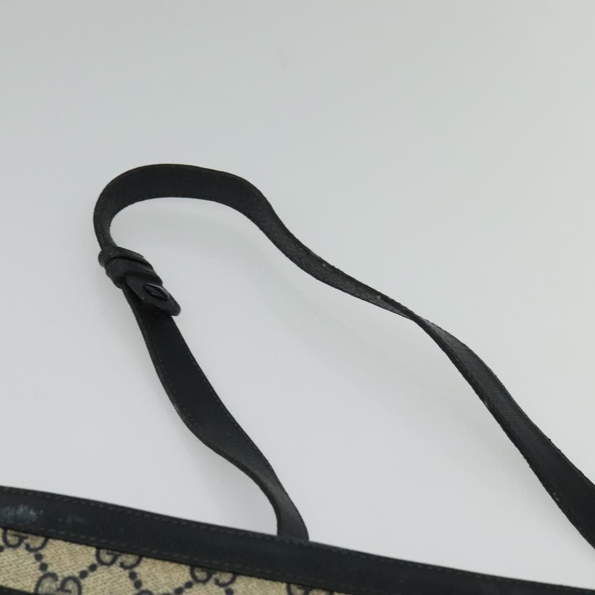 Gucci GUCCI GG Supreme Sherry Line Shoulder Bag Pvc Navy Gold 41 Size ONE SIZE - 8 Thumbnail