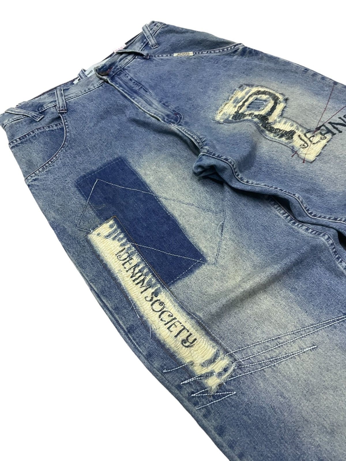 JNCO × Southpole Y2K Paco Baggy Massive Deconstructed Rap Hip Hop Jeans Denim Size US 30 / EU 46 - 8 Thumbnail