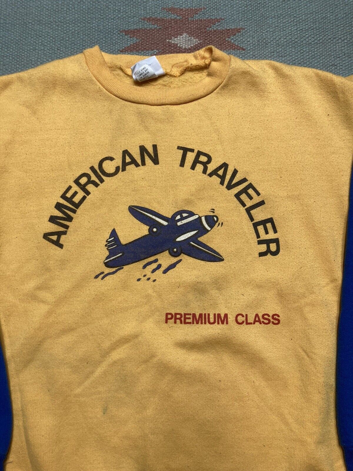 Vintage VTG sweatshirt American traveler plane youth M baby tee Size S / US 4 / IT 40 - 2 Thumbnail