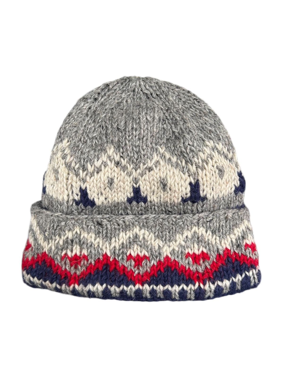 Japanese Brand × Kapital × Vintage Crochet Knitted handmade wool Beanie Hats Rare ☠️☠️ Size ONE SIZE - 1 Thumbnail