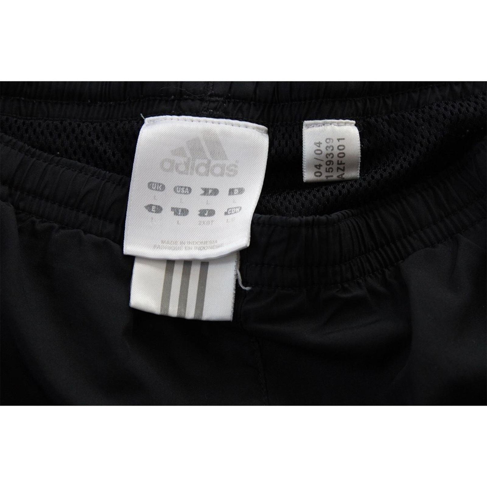 Adidas Y2K 2000's Baggy Black Adidas Striped Trackpants Size US 36 / EU 52 - 4 Thumbnail