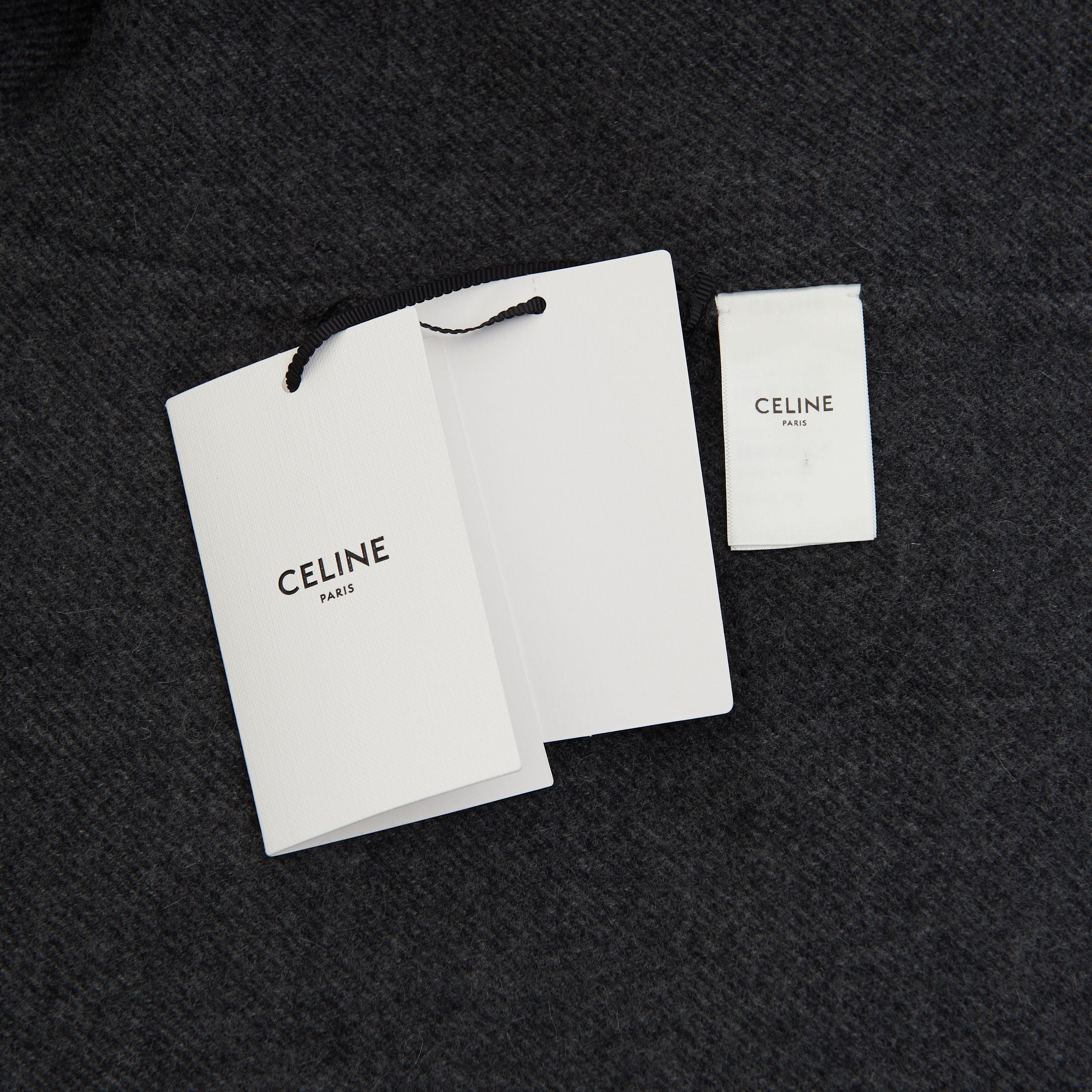 Celine Pure Collar Coat In Gray Double Face Cashmere Size S / US 4 / IT 40 - 11 Thumbnail
