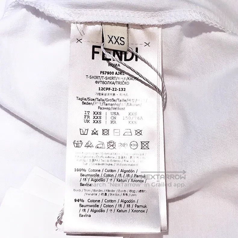 Fendi Fendi FENDACE gold thread embroidered T-shirt, XXS size Size XXS / US 00 / IT 34 - 8 Thumbnail