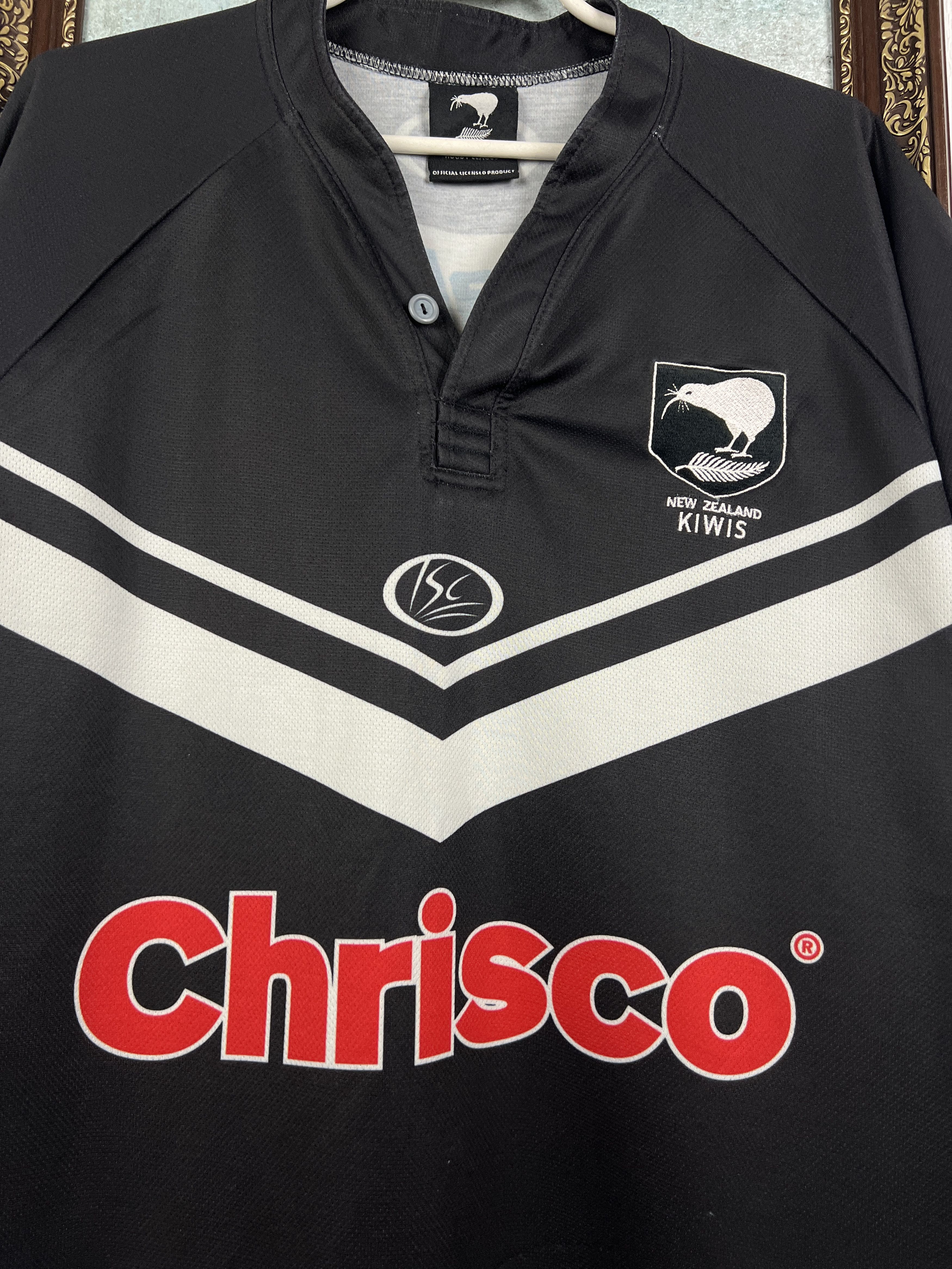 Vintage ISC New Zealand Kiwis Rugby League Jersey Trikot Shirt Size US L / EU 52-54 / 3 - 3 Thumbnail