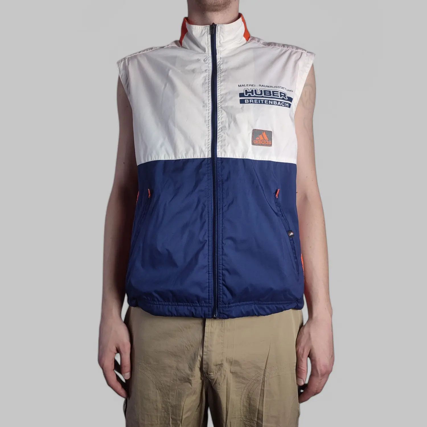Adidas Adidas Running Full Zip Reflective Logo Vest Jacket Size US M / EU 48-50 / 2 - 1 Thumbnail