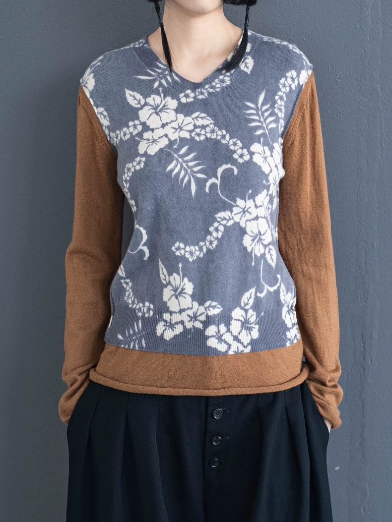 Comme des Garcons Comme Des Garcons Flower stitching wool knit top Size S / US 4 / IT 40 - 1 Thumbnail