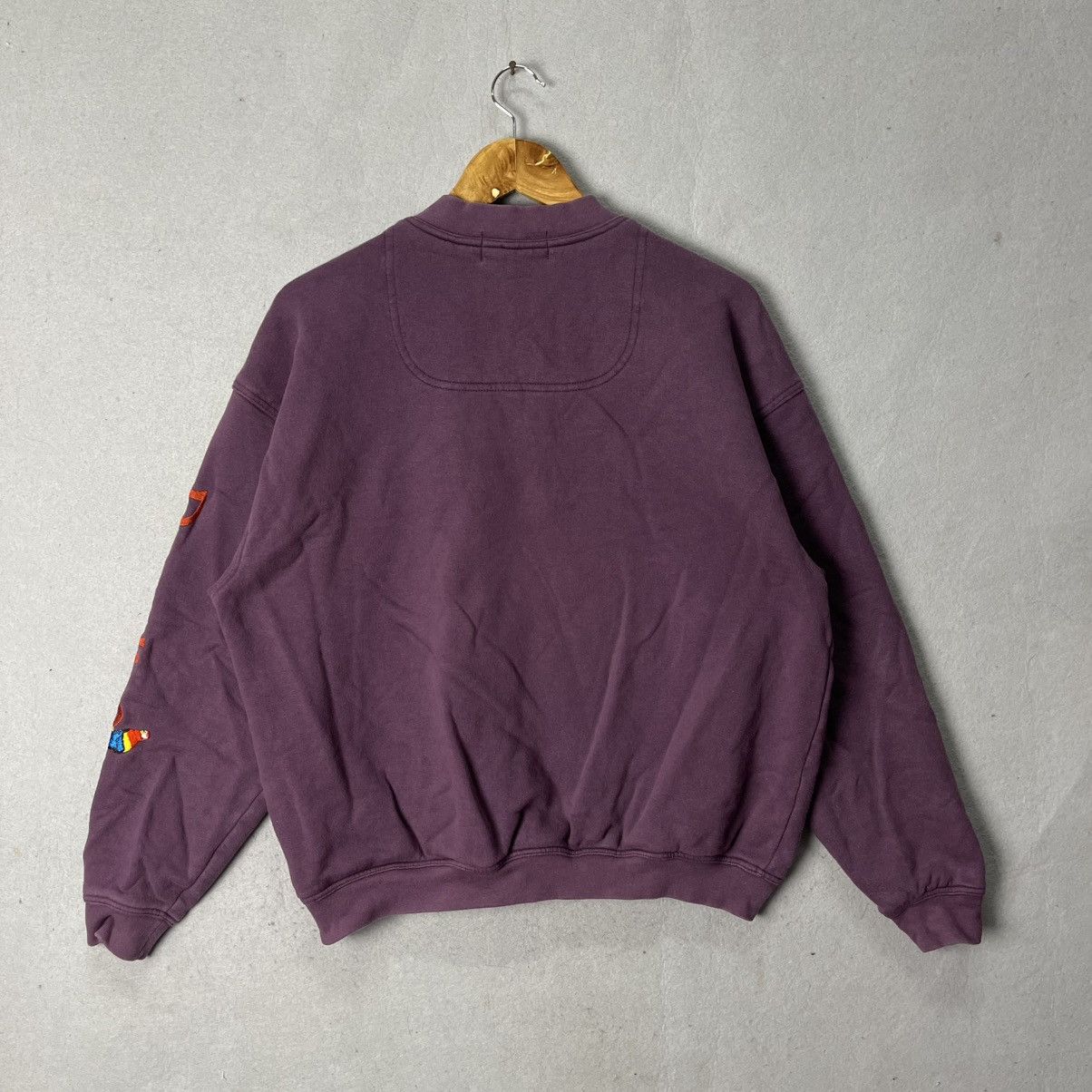 Japanese Brand Paradiso Henley Sweatshirt – Purple (Made in Japan, Size L) Size US L / EU 52-54 / 3 - 7 Thumbnail