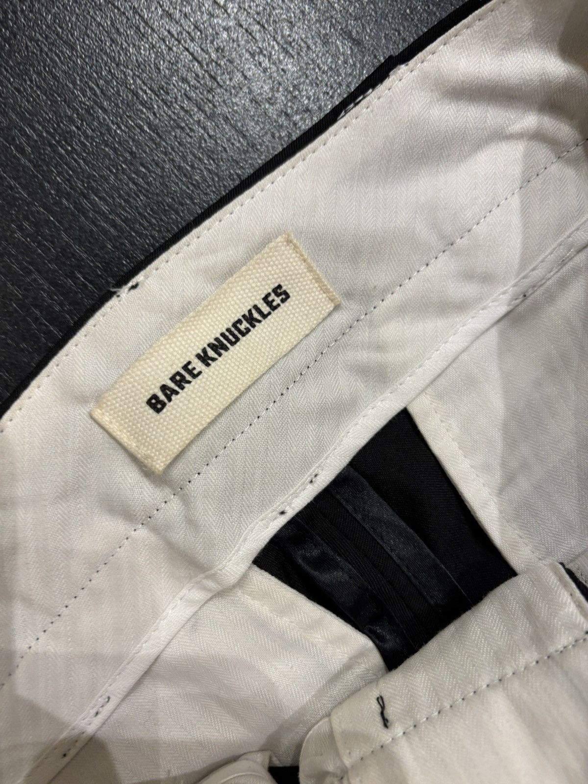 Bare Knuckles Bare Knuckles Raw Edge Flare Trousers Size US 28 / EU 44 - 3 Thumbnail