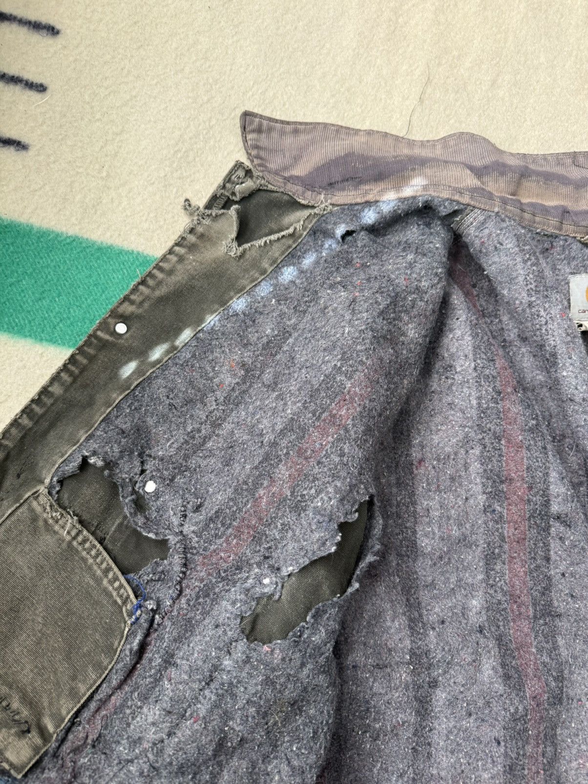Carhartt Carhartt Chore Coat Boro Patchwork Distressed Thrashed Size US XXL / EU 58 / 5 - 21 Thumbnail