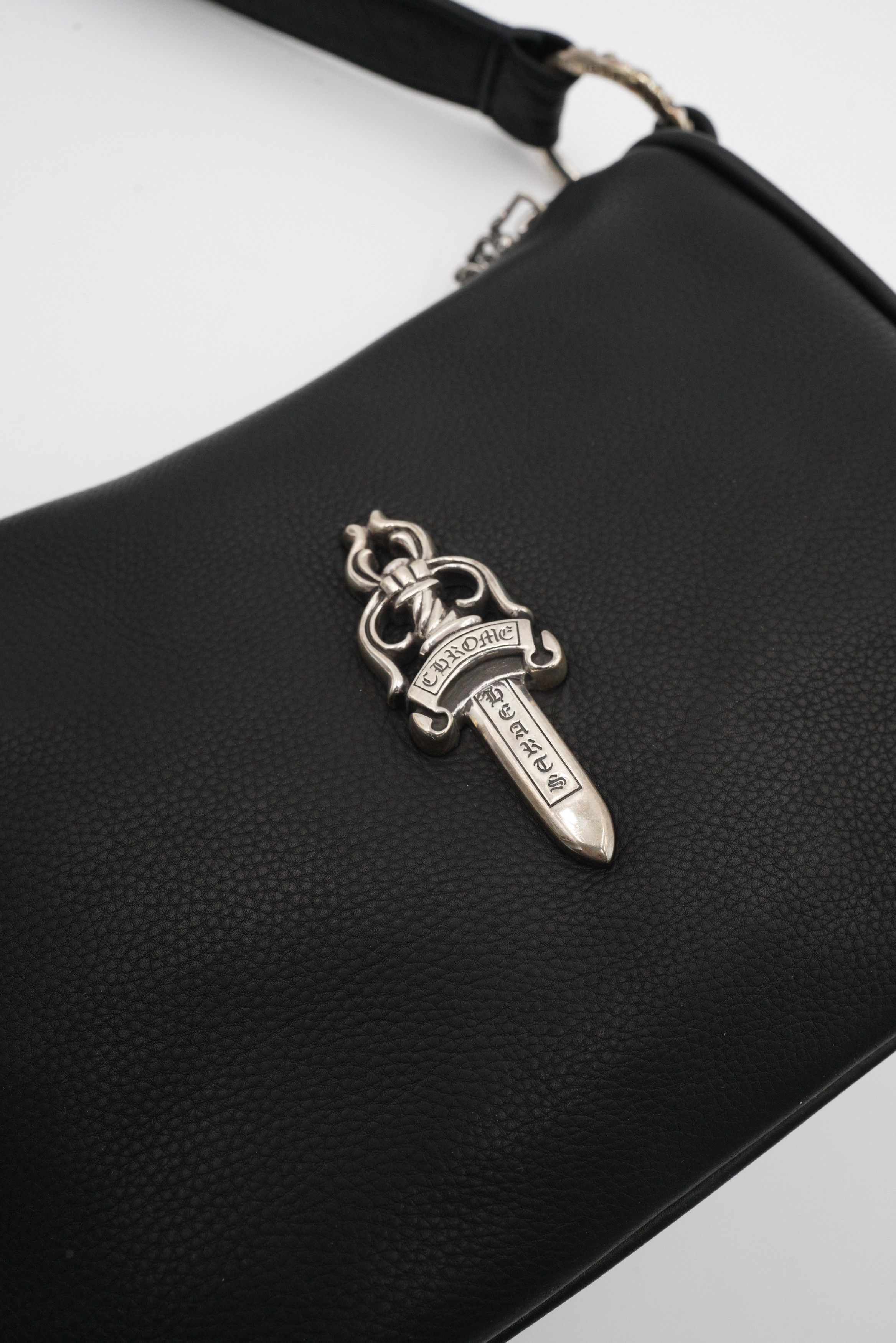 Chrome Hearts Chrome Hearts Chicken Nugget Leather Shoulder Bag in Black Size ONE SIZE - 4 Thumbnail