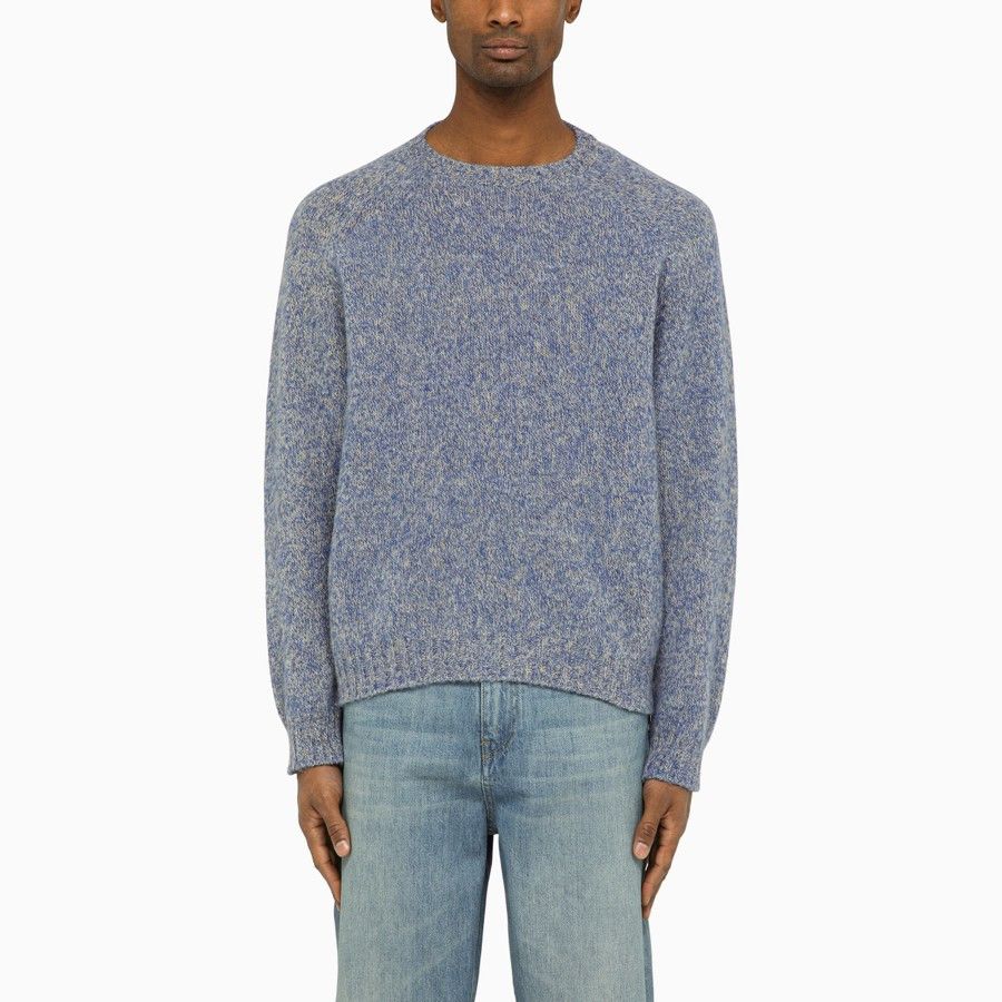 image of Loewe O1D2Blof0424 Sweaters In Blue & Yellow in Blue/Yellow, Men's (Size Small)