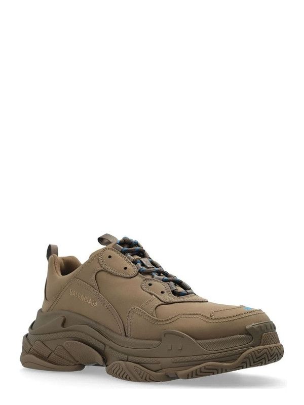 Balenciaga o1srvl11e0326 Triple S Sport Nylon Sneakers in Brown Size US 9 / EU 42 - 2 Thumbnail