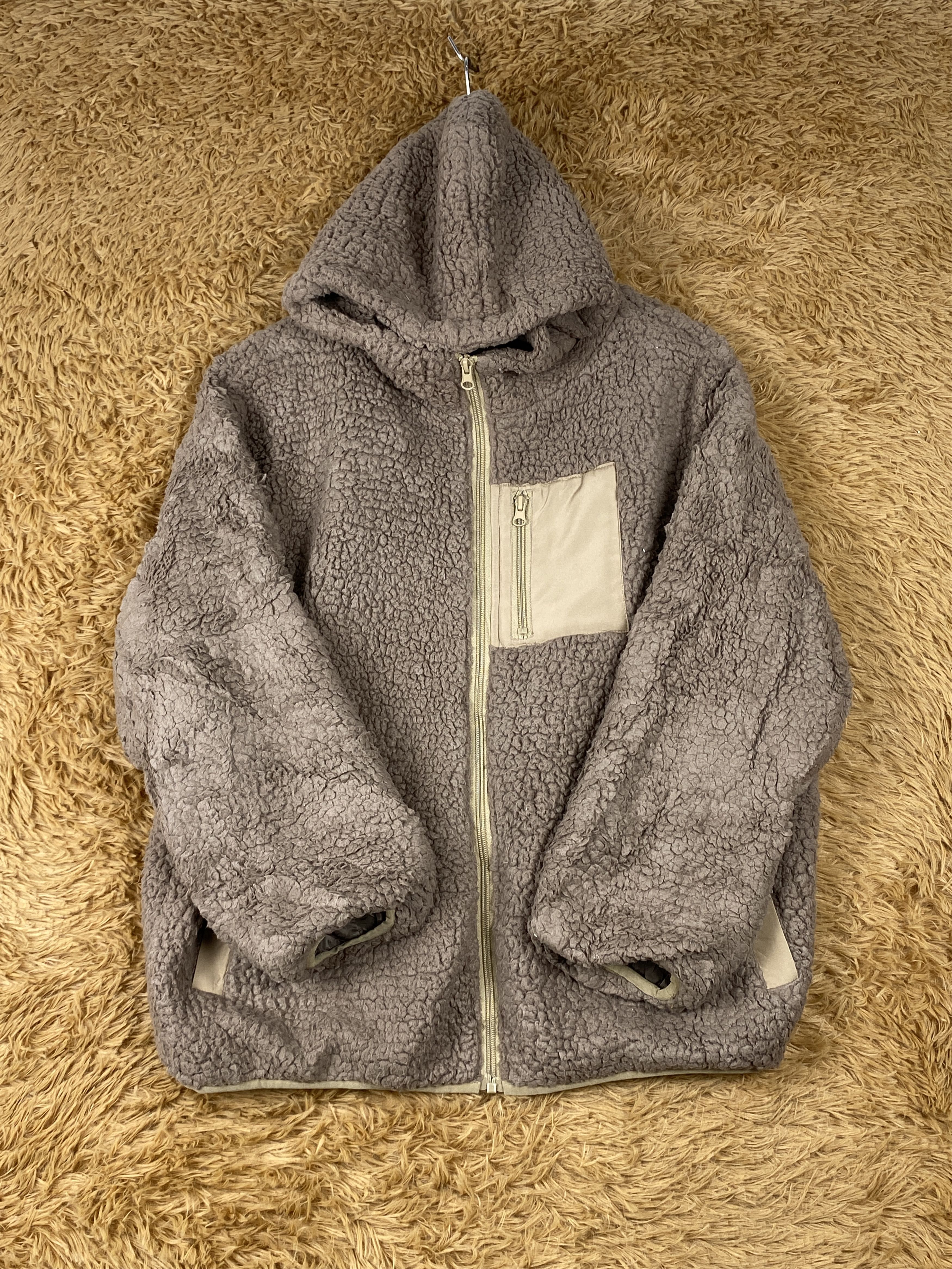 Japanese Brand Vintage Japanese Brand Hoodie Sherpa Jacket J1908 Size US L / EU 52-54 / 3 - 4 Thumbnail