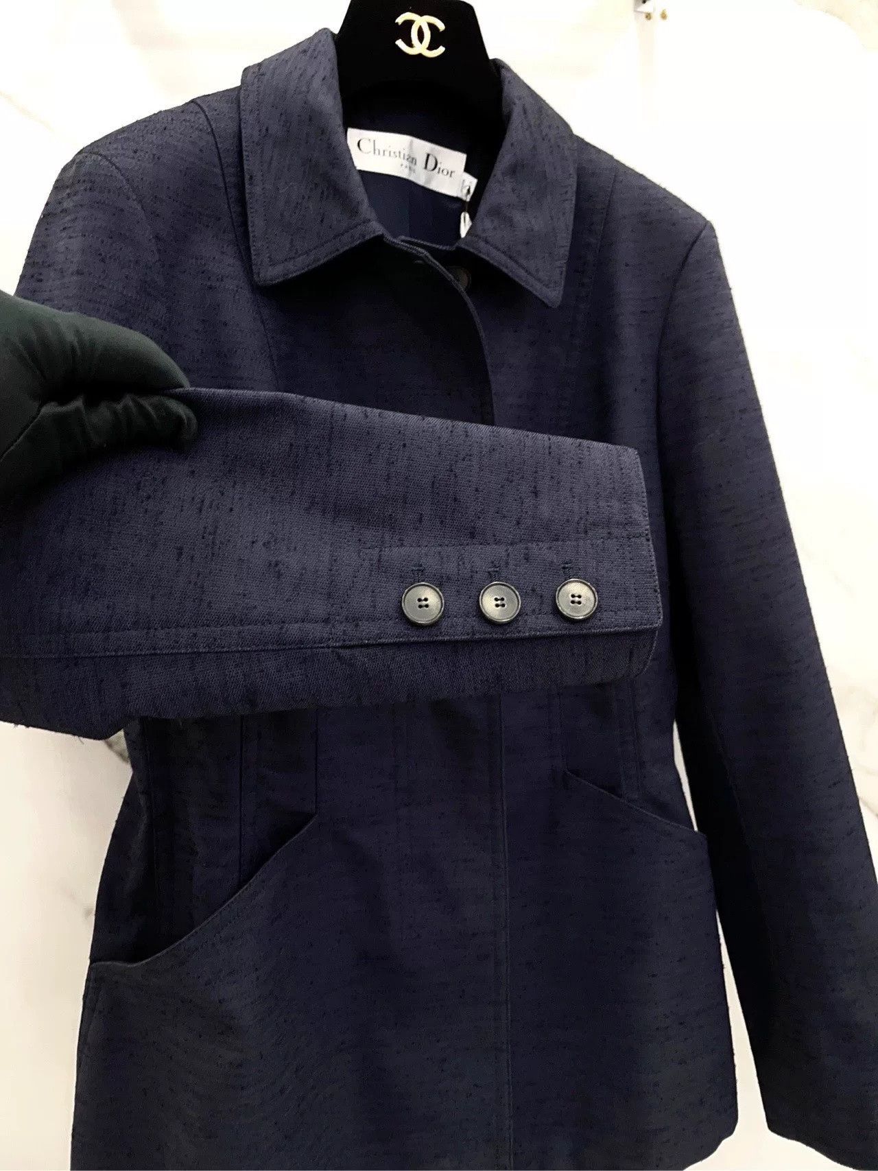 Dior Dior Black Single-Breasted Lapel Zip Blazer Size US XXS / EU 40 - 5 Thumbnail