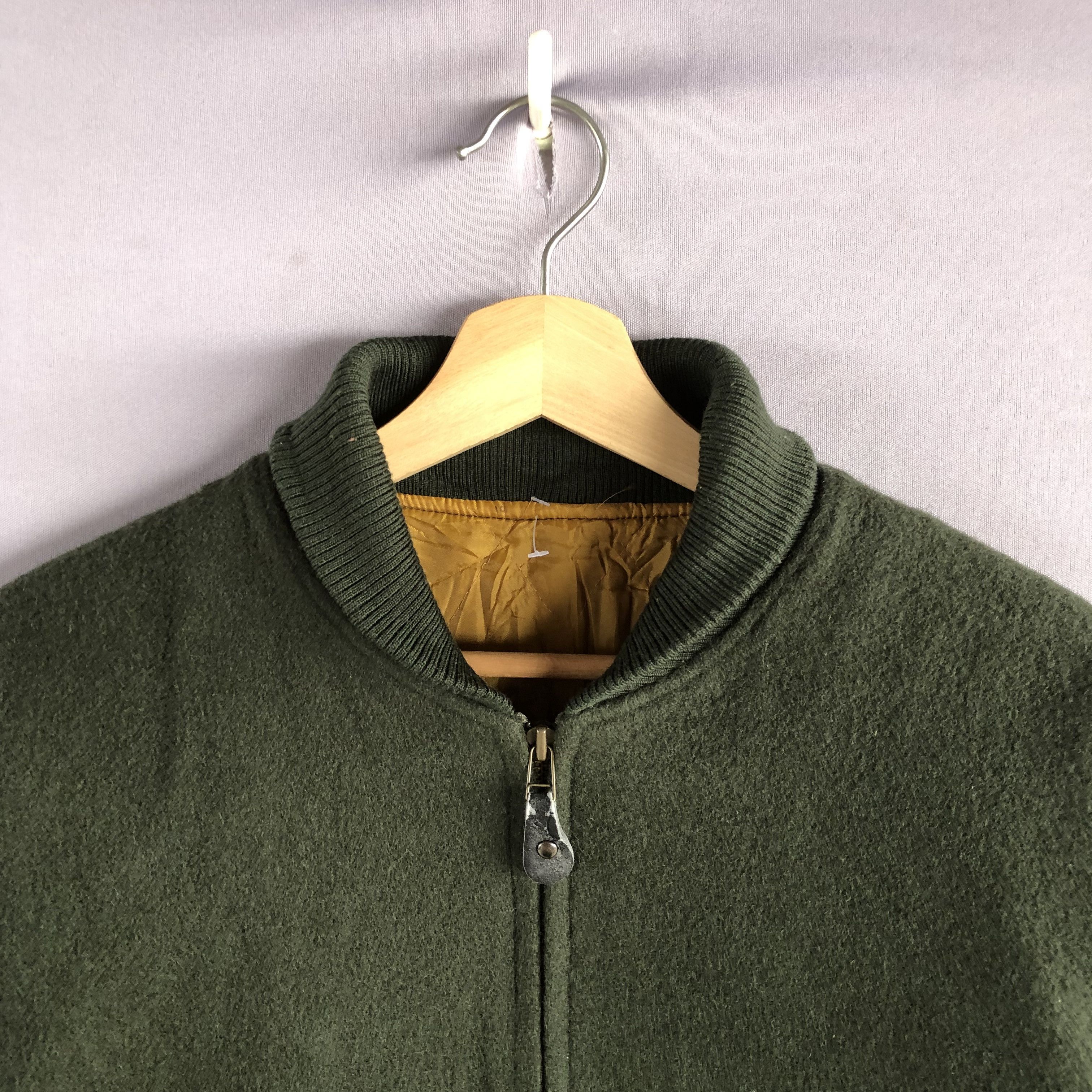Japanese Brand × Vintage Vintage 80s Orb Japanese Wool Varsity Quilted Jackets Size US M / EU 48-50 / 2 - 4 Thumbnail