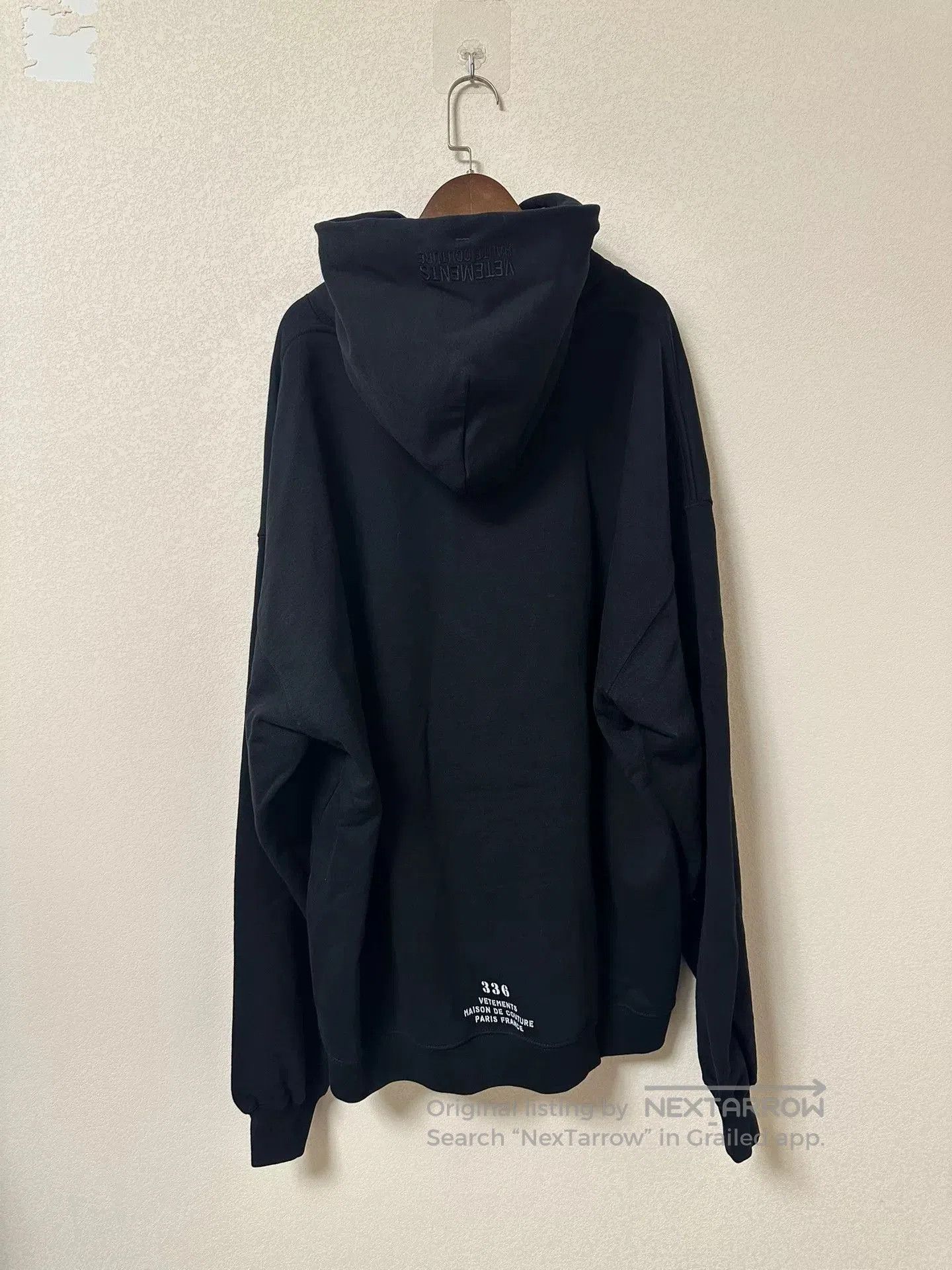 Vetements VETEMENTS Printed Black Hoodie. Size US M / EU 48-50 / 2 - 2 Thumbnail