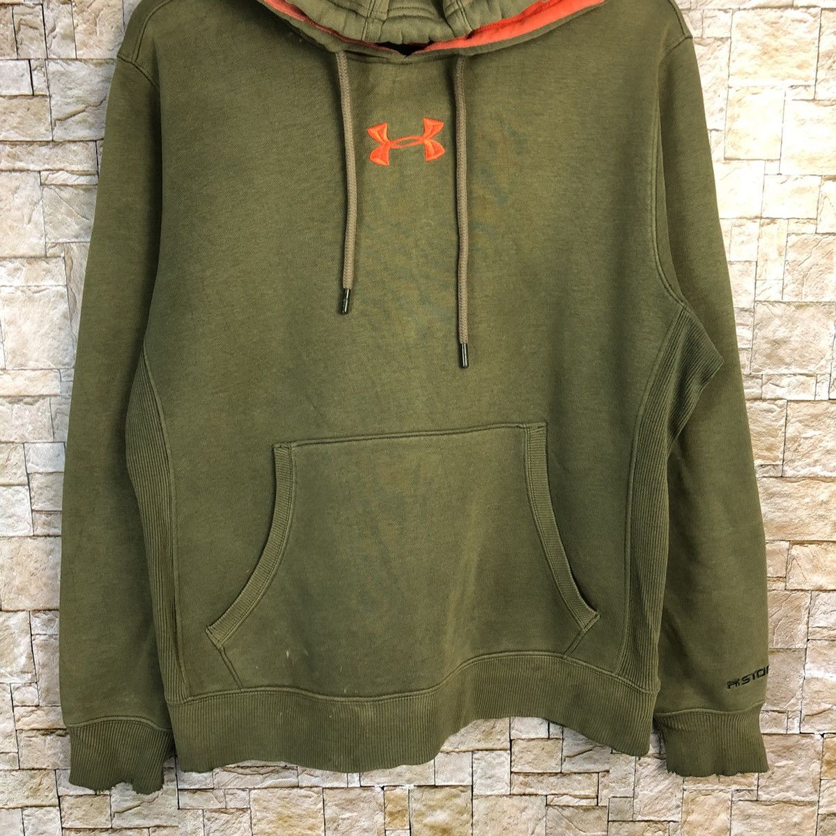 Under Armour × Vintage Under Armour Green Hoodie #A291 Size US L / EU 52-54 / 3 - 3 Thumbnail