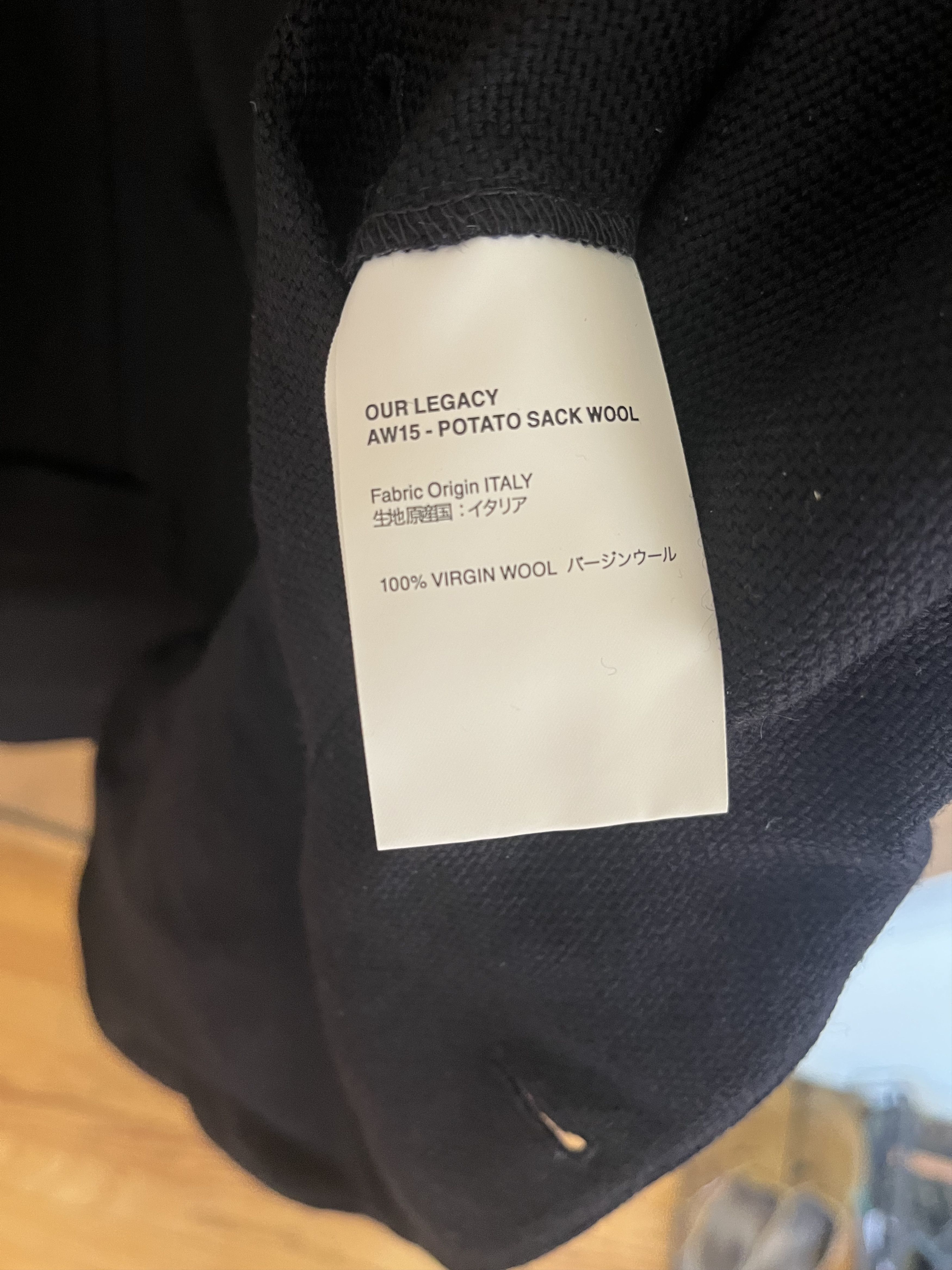 Our Legacy 2B Unconstructed Blazer in Potato Sack Wool from Our Legacy Size 48R - 6 Thumbnail